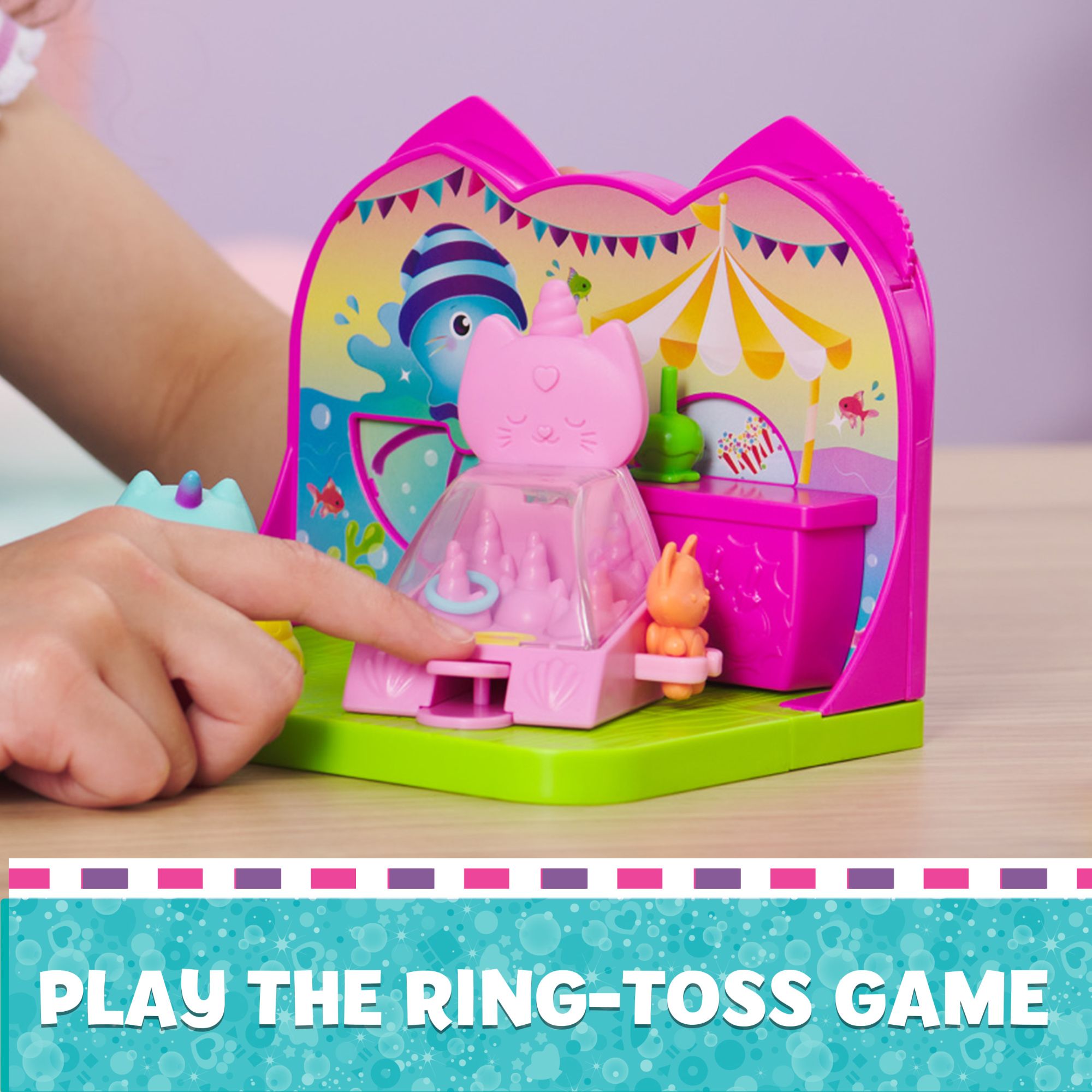 Gabby's Dollhouse Kitty Narwhal's Carnival Deluxe Room - Great for Pretend Play