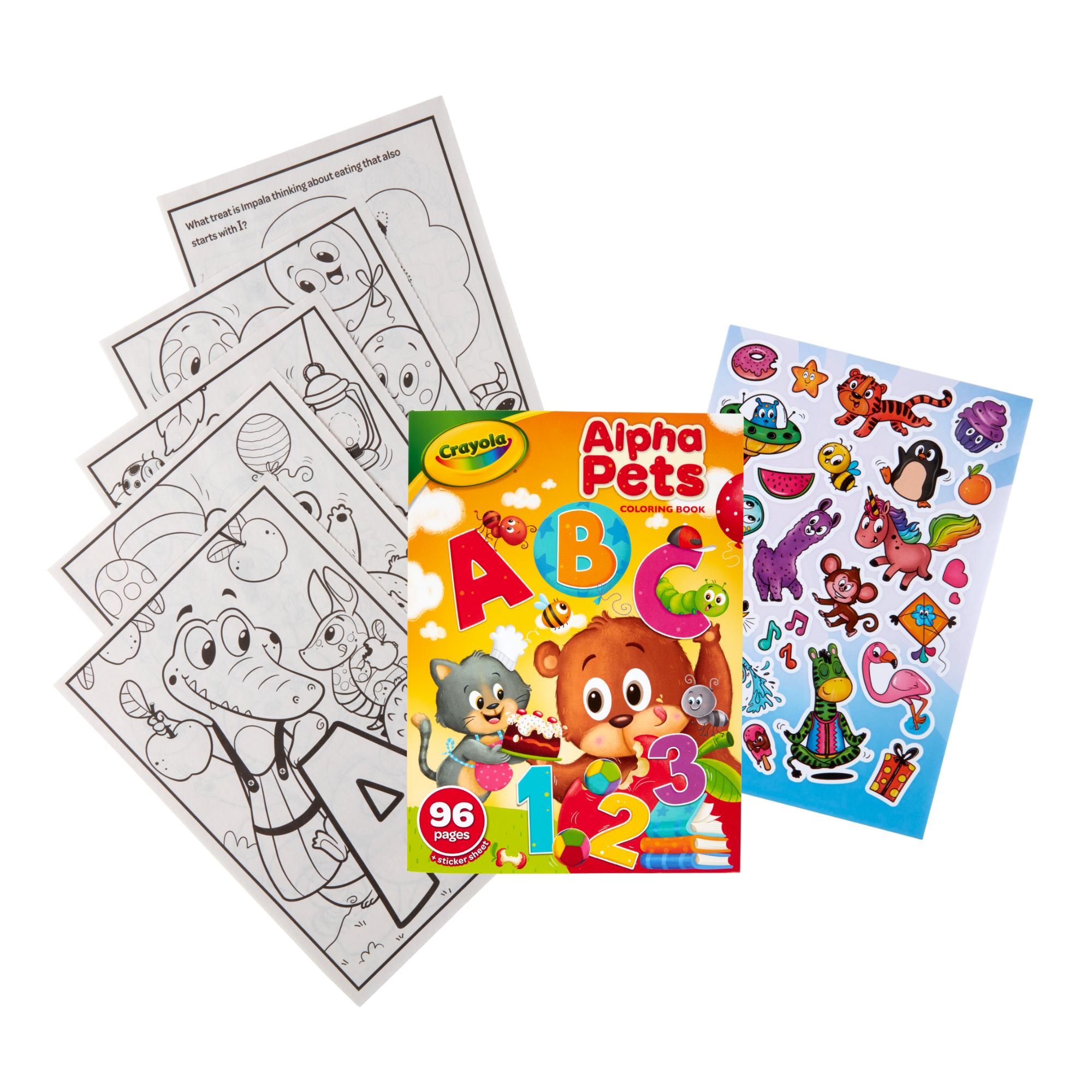 Hot Deal! Crayola 96-Page Alpha Pets Coloring Book for Kids