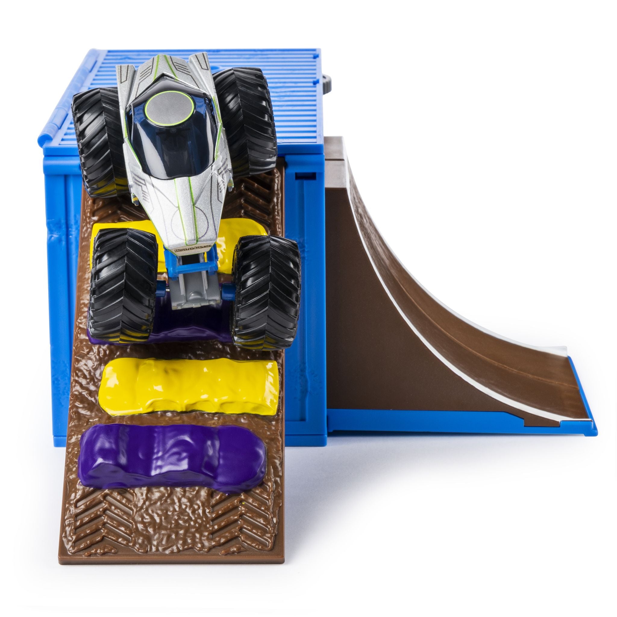 Exclusive Monster Jam Ship It & Flip It Foldable Playset for Kids