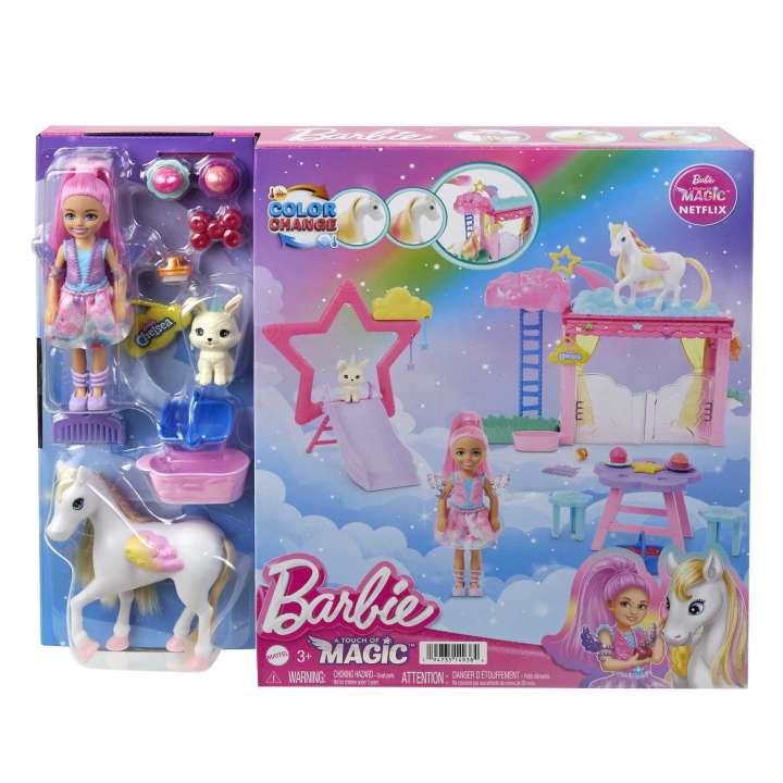 Hot! Barbie A Touch Of Magic Playset with Accessories