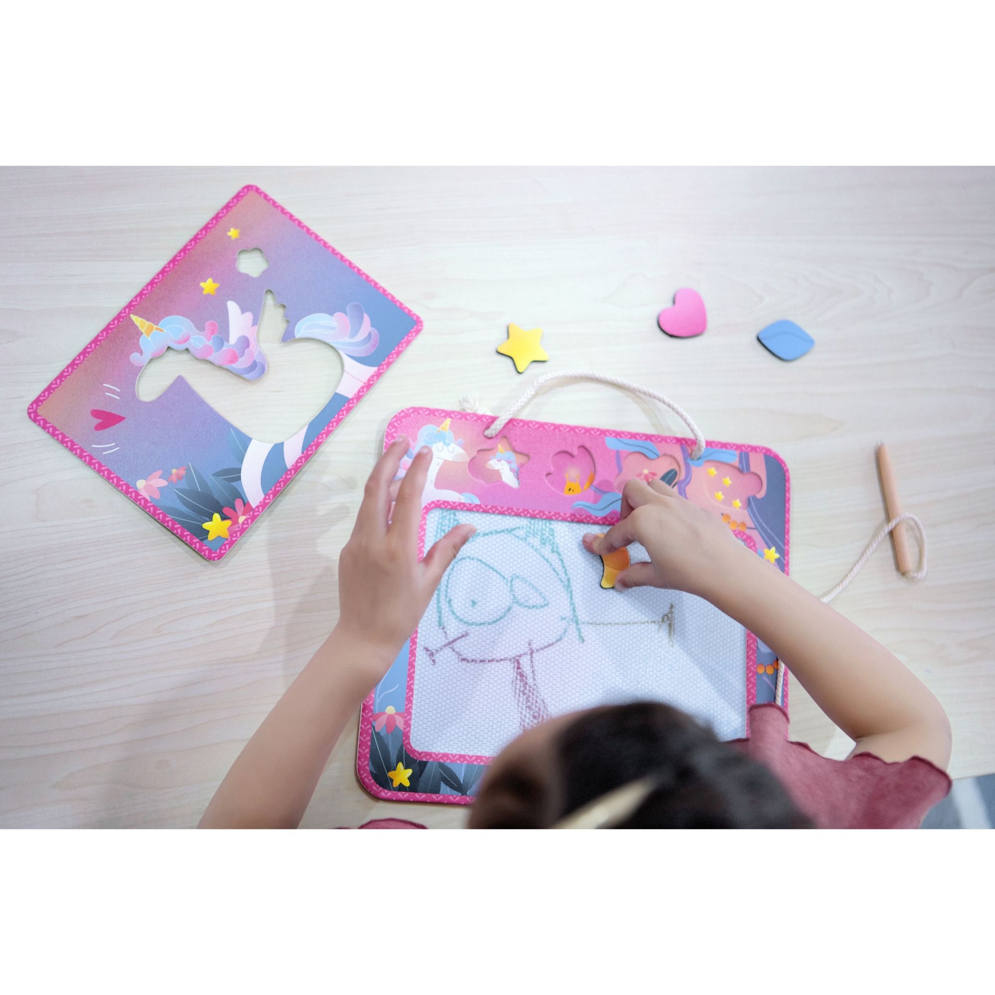 MierEdu Eco - Friendly Compact Magic Drawing Board for Unicorn Doodles, Age 3+