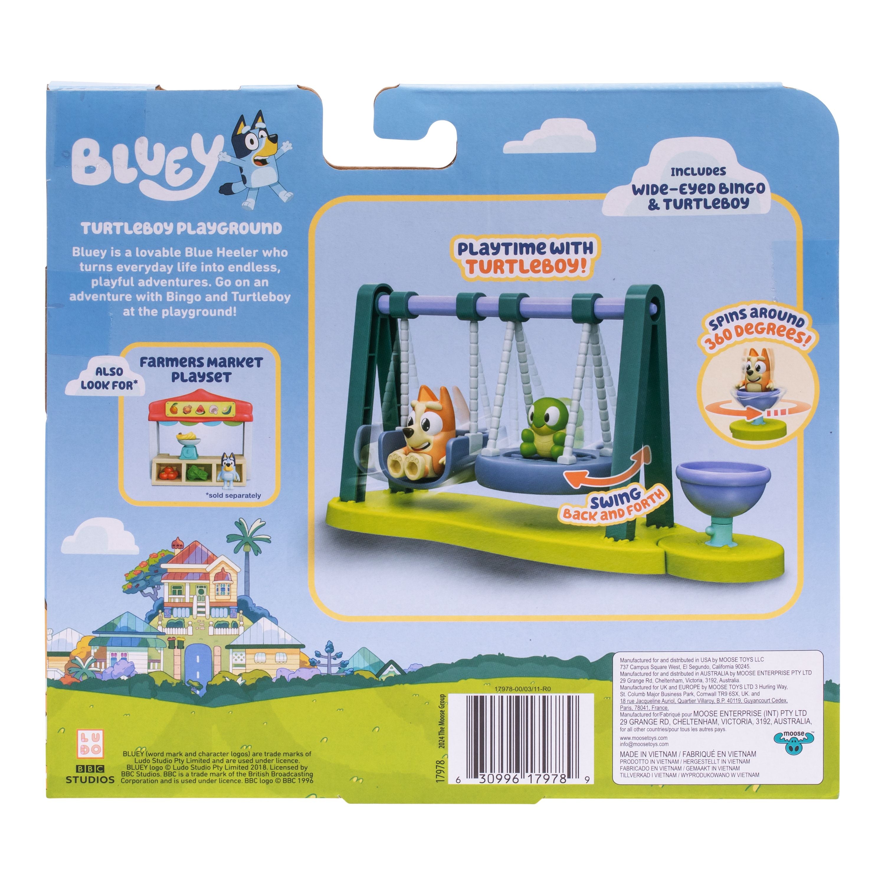 Hot! Bluey Series 12 Turtleboy Playground Playset