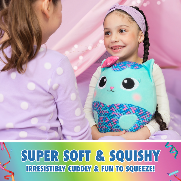 Gabby's Dollhouse 12-Inch Squeezable Mercat Plush - Perfect Gift