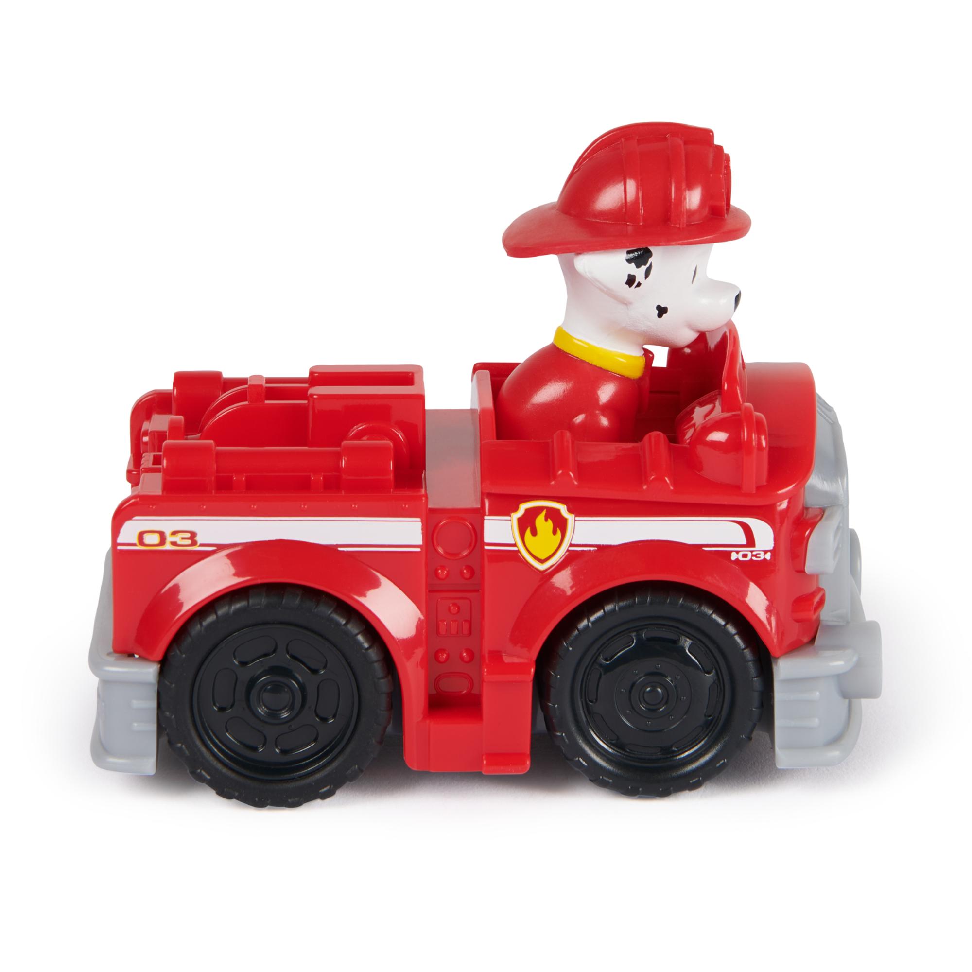 PAW Patrol Marshall Deluxe Rescue Racers - Authentic Toy Cars