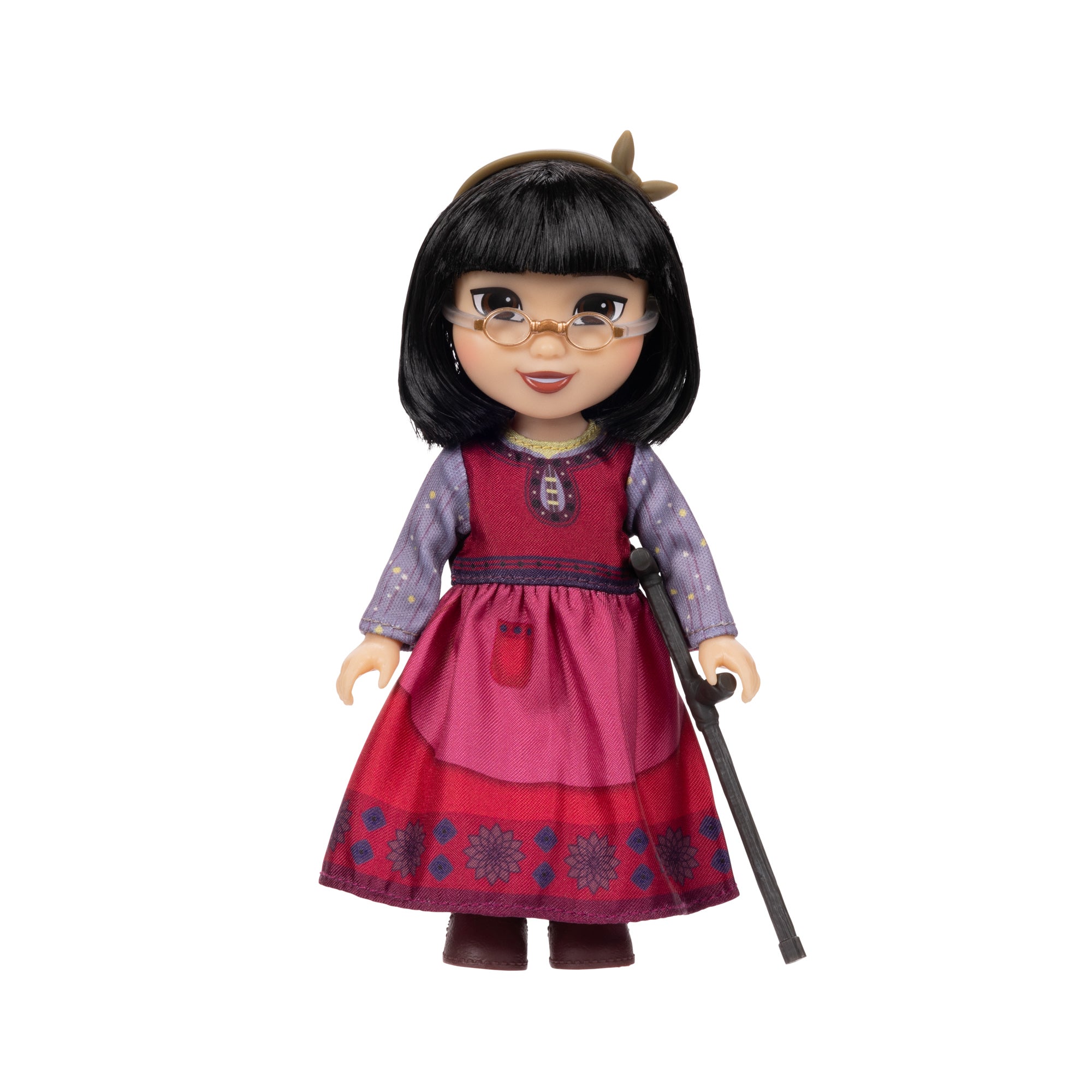 15cm Disney Wish Petite Doll - Dahlia with Floral Red Dress