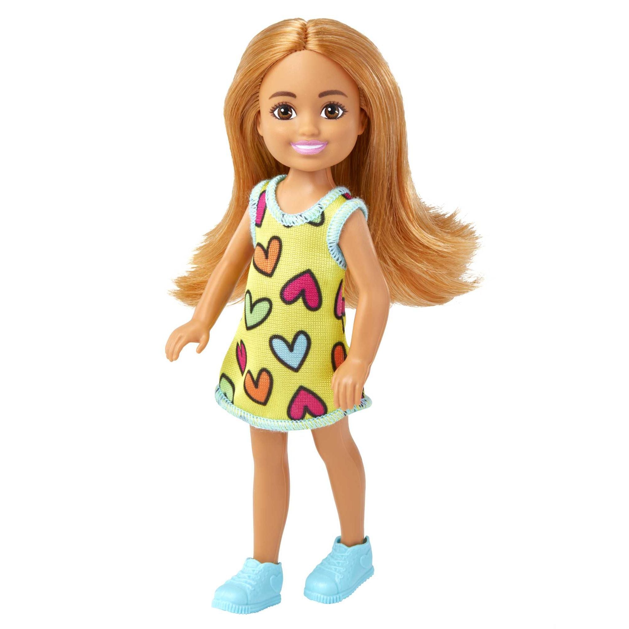 Barbie Club Chelsea Doll with Heart - Printed Removable Dress