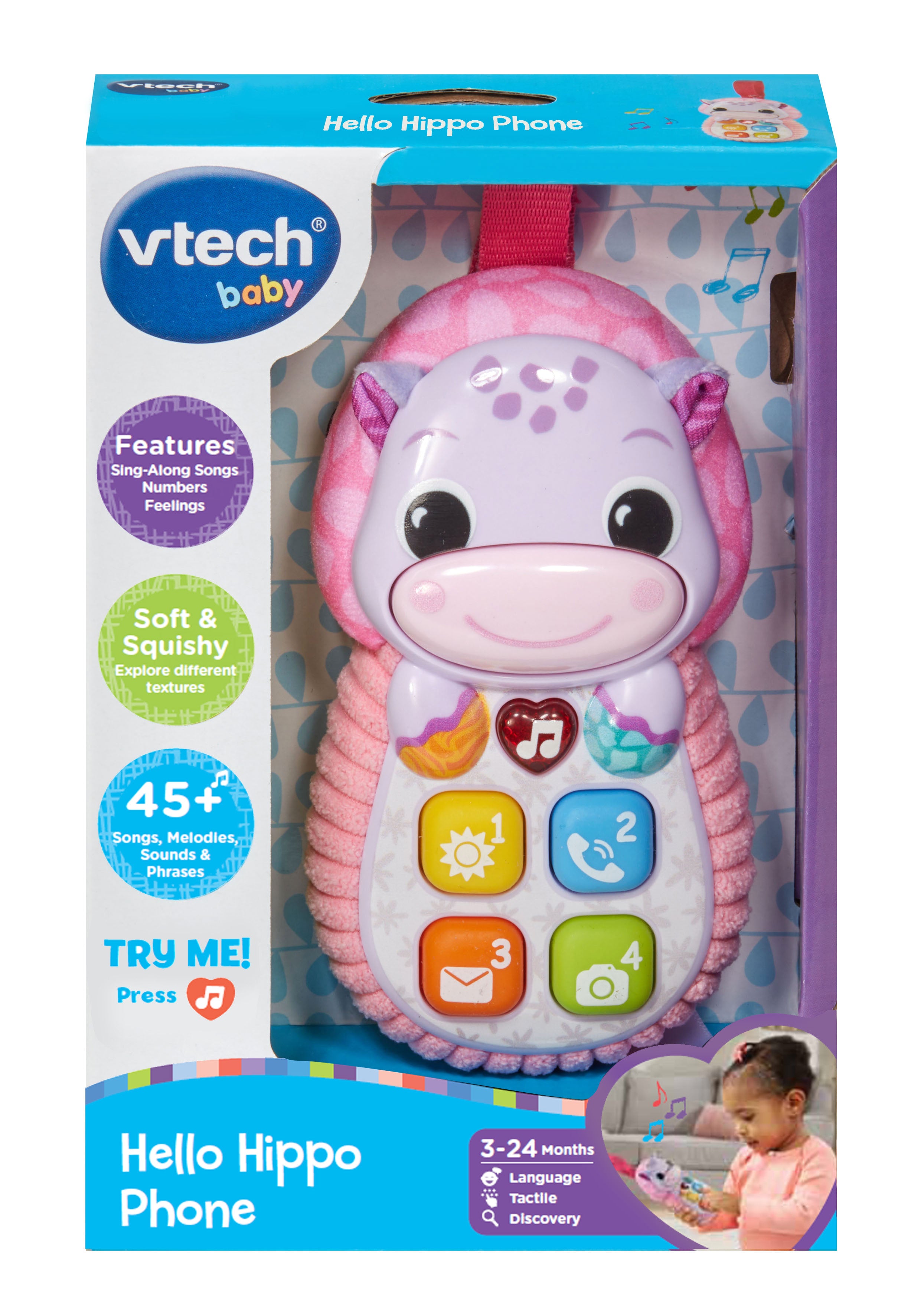 Hot Deal! VTech Pink Hello Hippo Phone