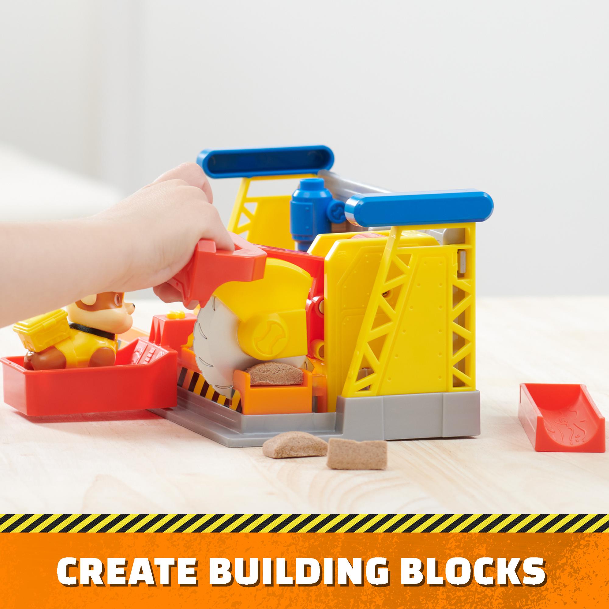 Rubble & Crew Paw Patrol Rubble's Interactive Workshop Playset for Kids