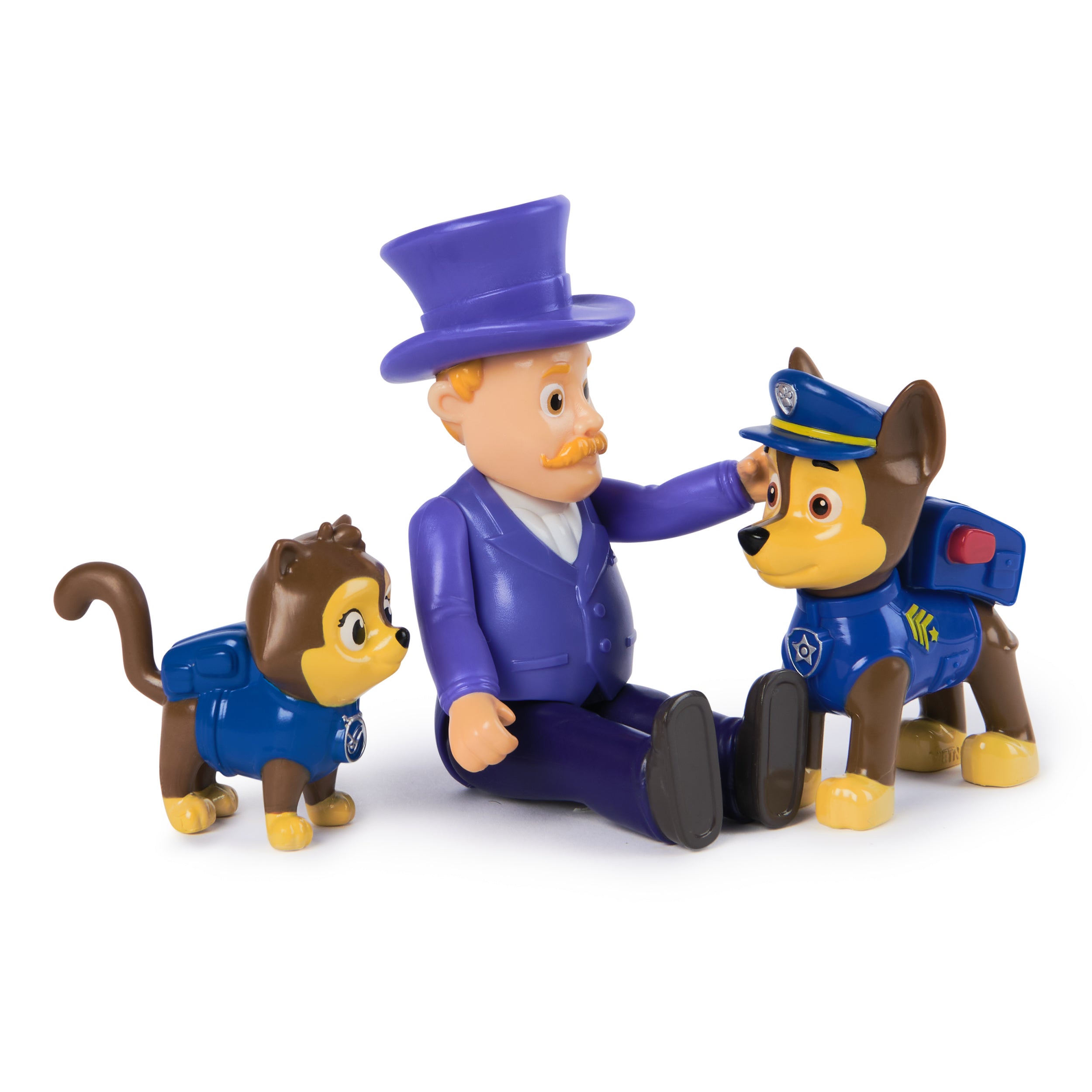 Hot Sale! PAW Patrol Action Figures: Chase, Mayor Humdinger & Cat Chase for Kids' Imaginative Play