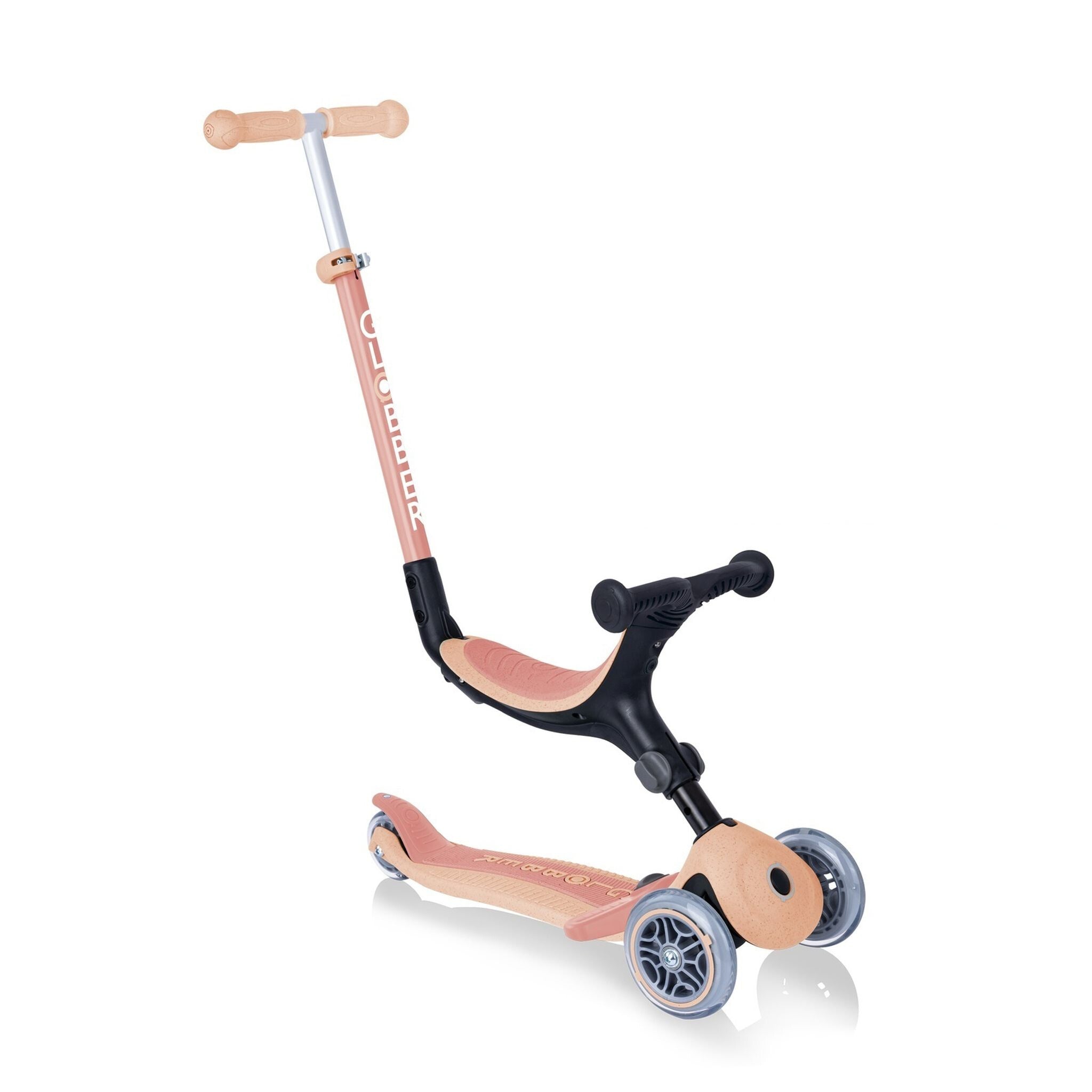 Globber Go Up Foldable Plus Ecologic Scooter - Peach: Eco-Friendly for Toddlers