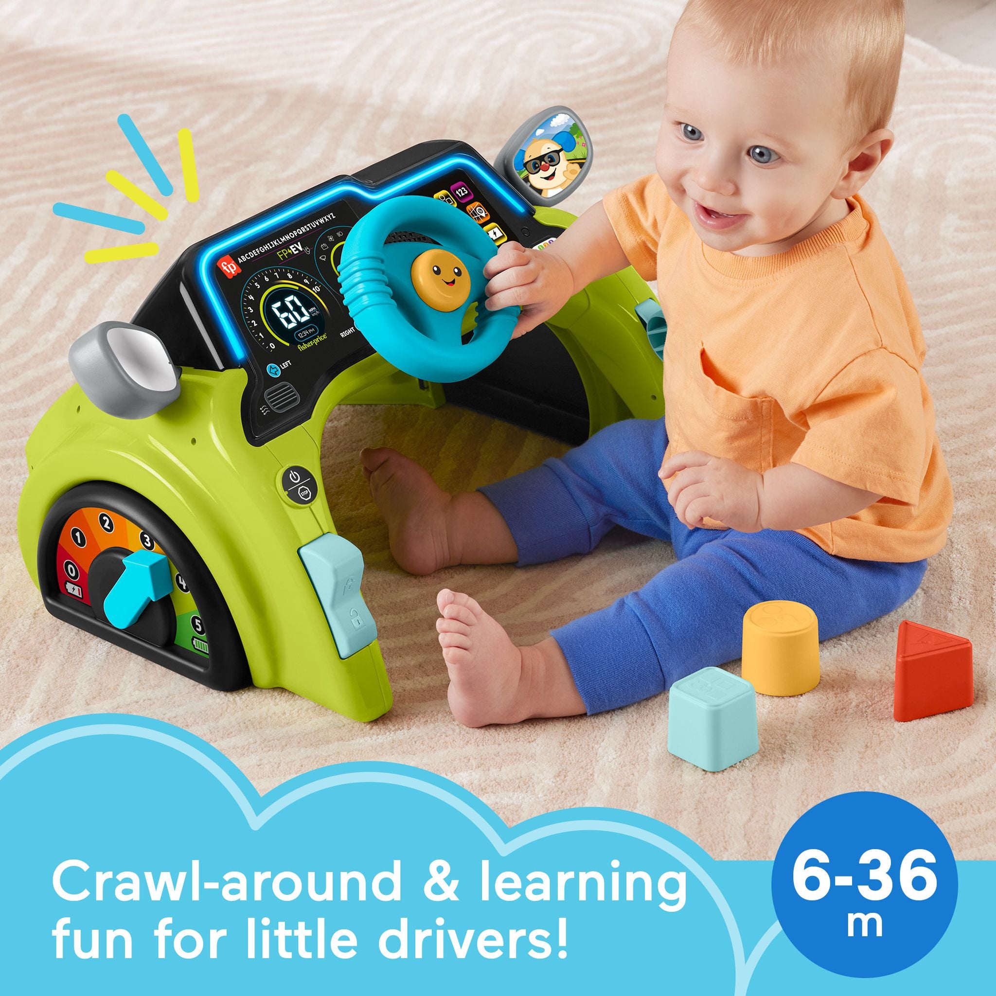 Hot Deal! Fisher-Price Laugh & Learn Sit & Steer Driver Activity Centre for Babies