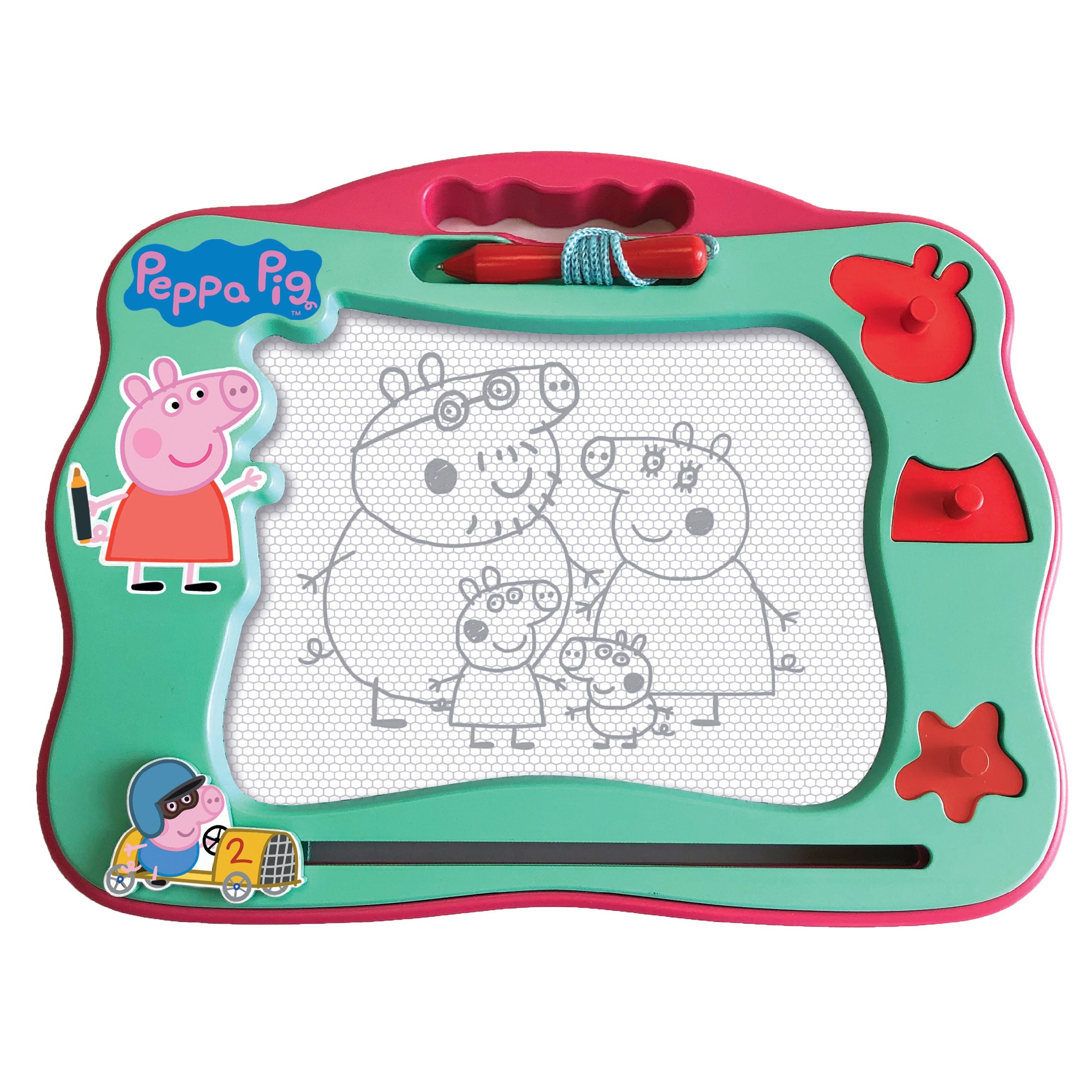 Hot! Peppa Pig Magnetic Travel Scribbler for Drawing Fun