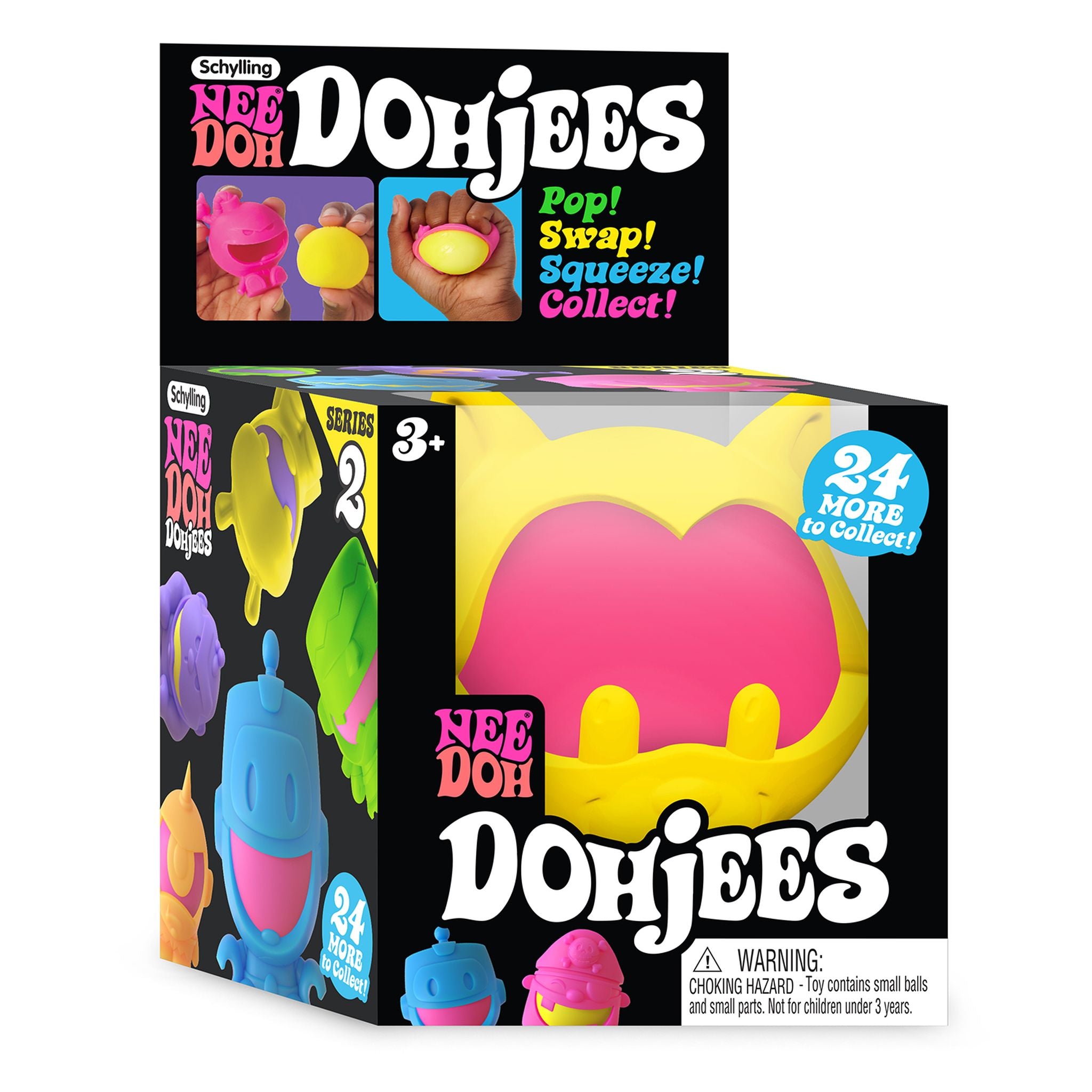 Schylling NeeDoh Dohjees - Assorted Colorful and Fun Stress - Relief Toys