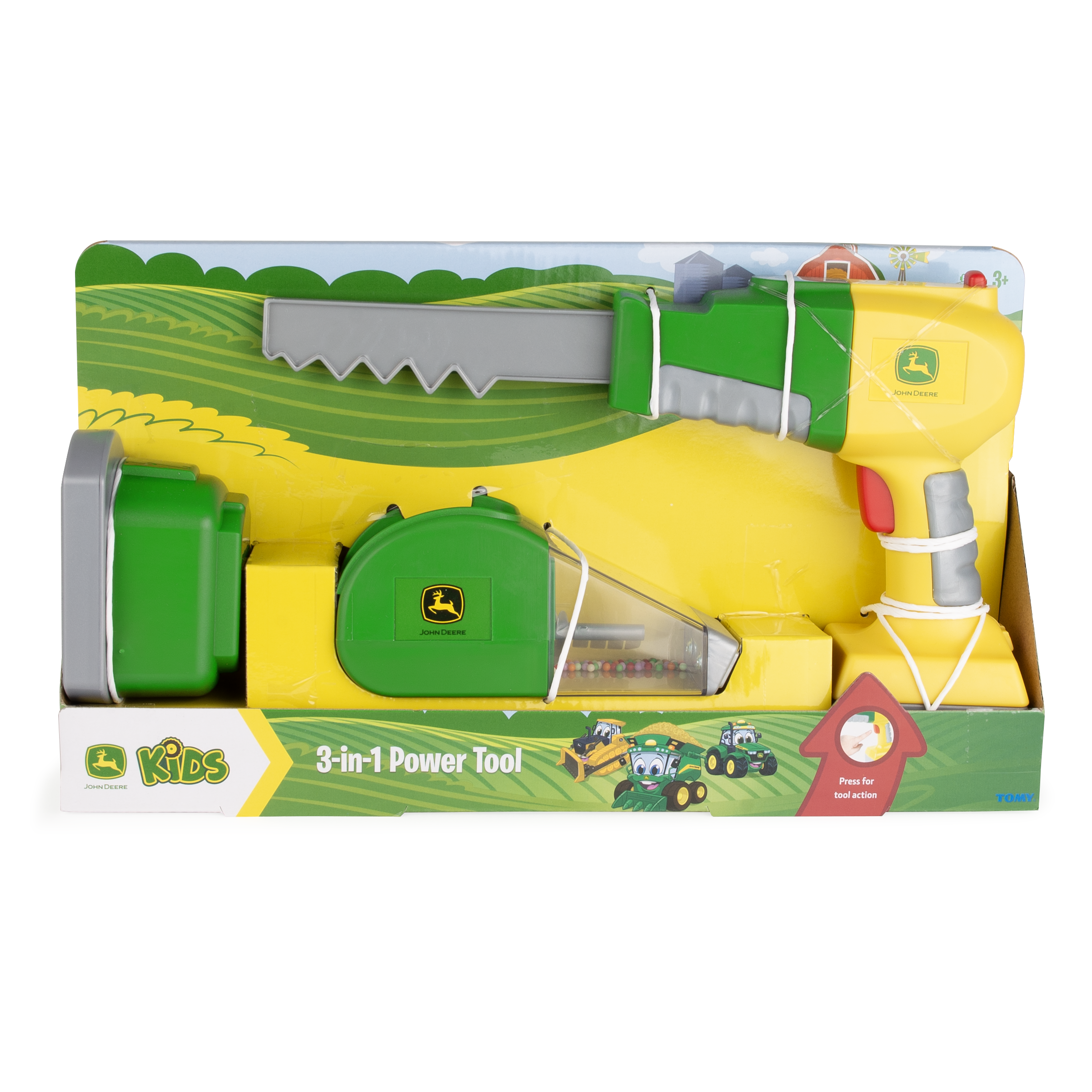 Hot Sale! John Deere 3-in-1 Power Tool Toy Set for Young Builders
