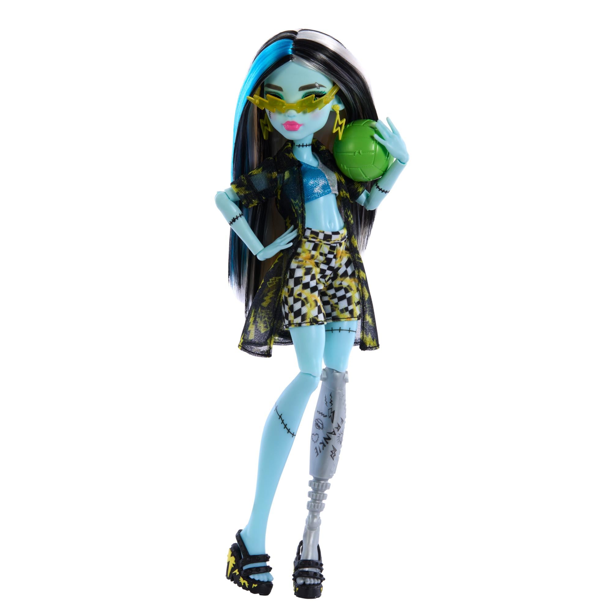Hot Deal! Monster High Frankie Doll for Scare-Adise Island Vacation