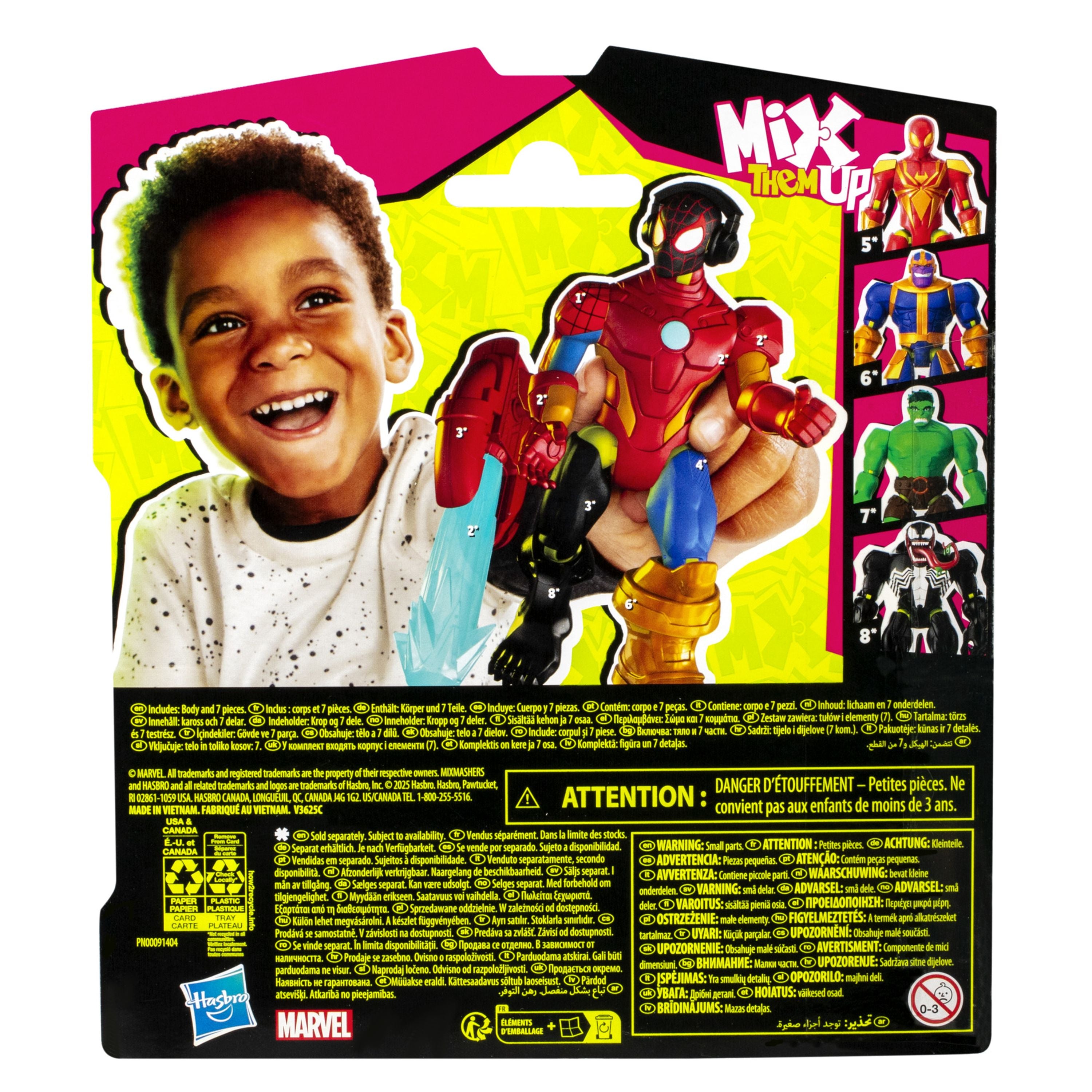 Hot! Spiderman Mixmashers Assorted Basic Figures