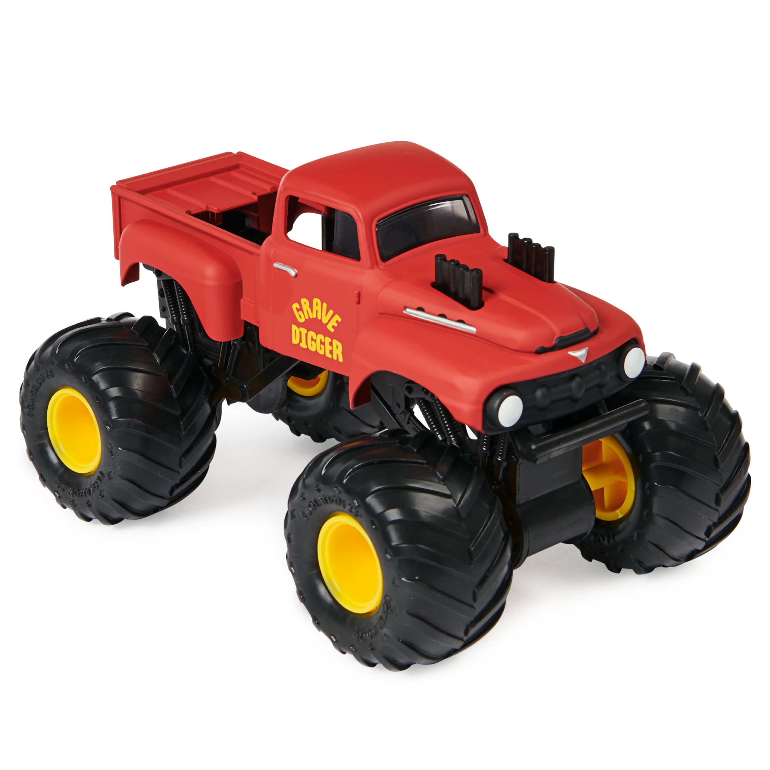 1:24 Scale Monster Jam Series 13 Red Primer Grave Digger Die - Cast Monster Truck