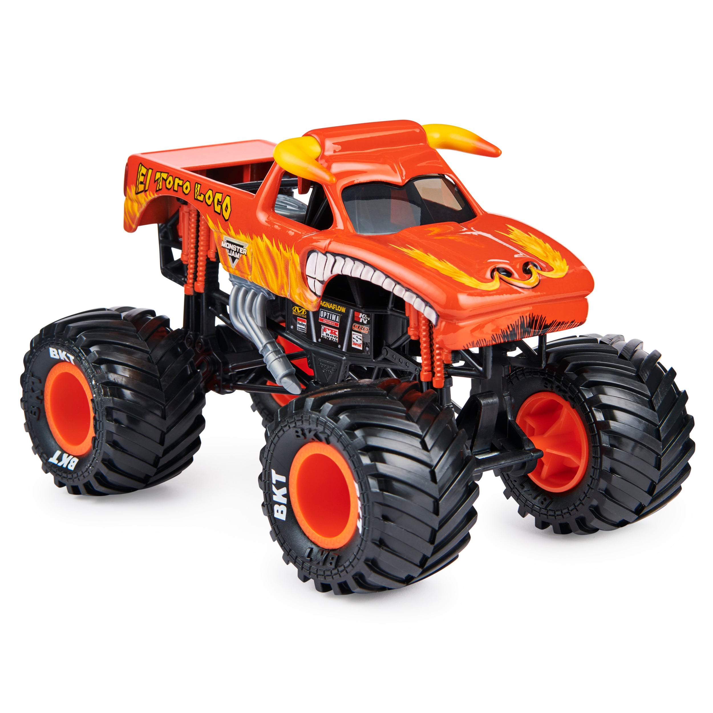 Hot Deal: 1:24 Scale Monster Jam Die - Cast Orange Monster Truck El Toro Loco