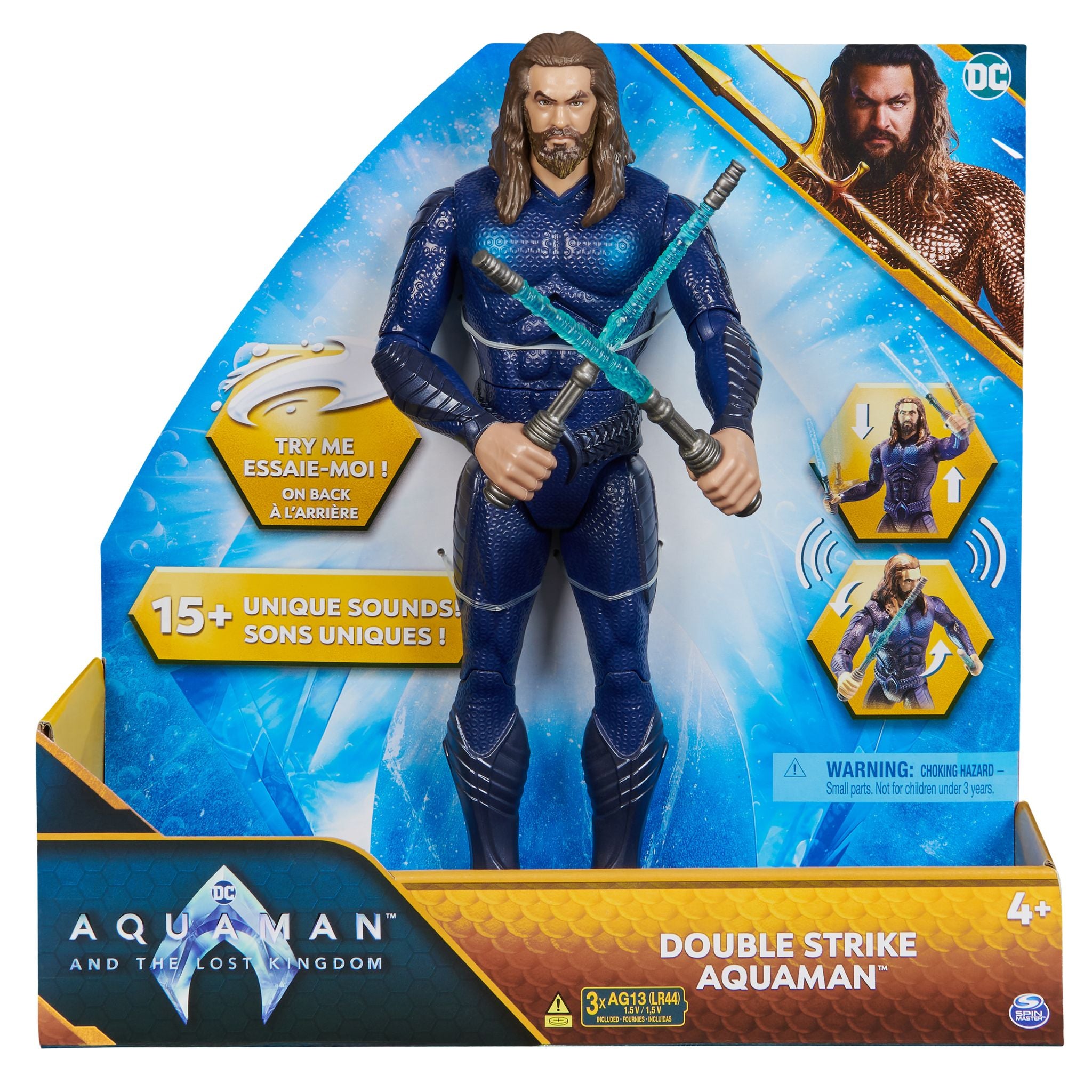 12-Inch DC Comics Double Strike Aquaman Action Figure with Movie-Style Design