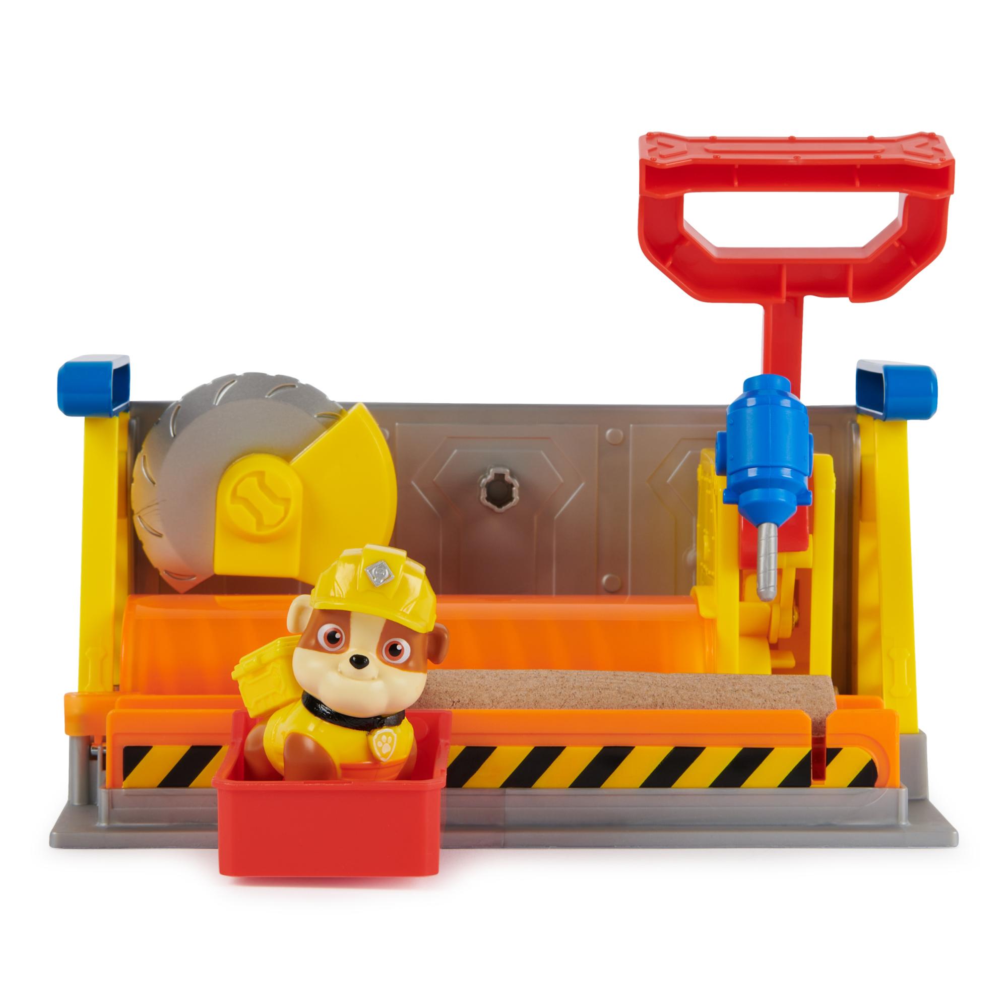 Rubble & Crew Paw Patrol Rubble's Interactive Workshop Playset for Kids