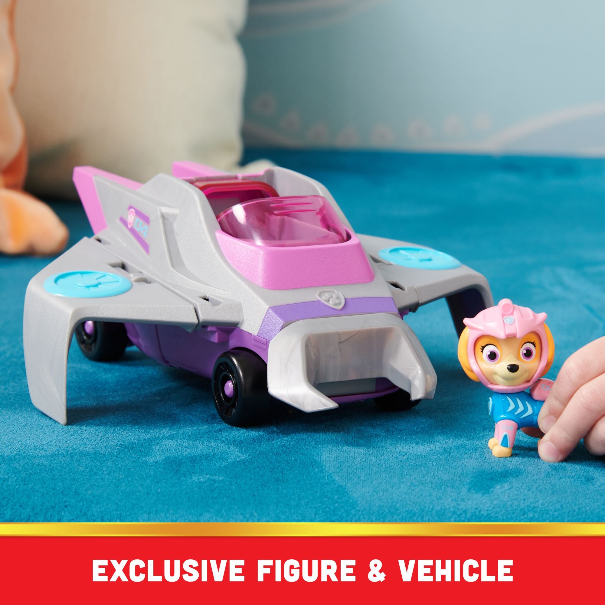 Hot! PAW Patrol Skye's Aqua Themed Manta Ray Rescue Vehicle