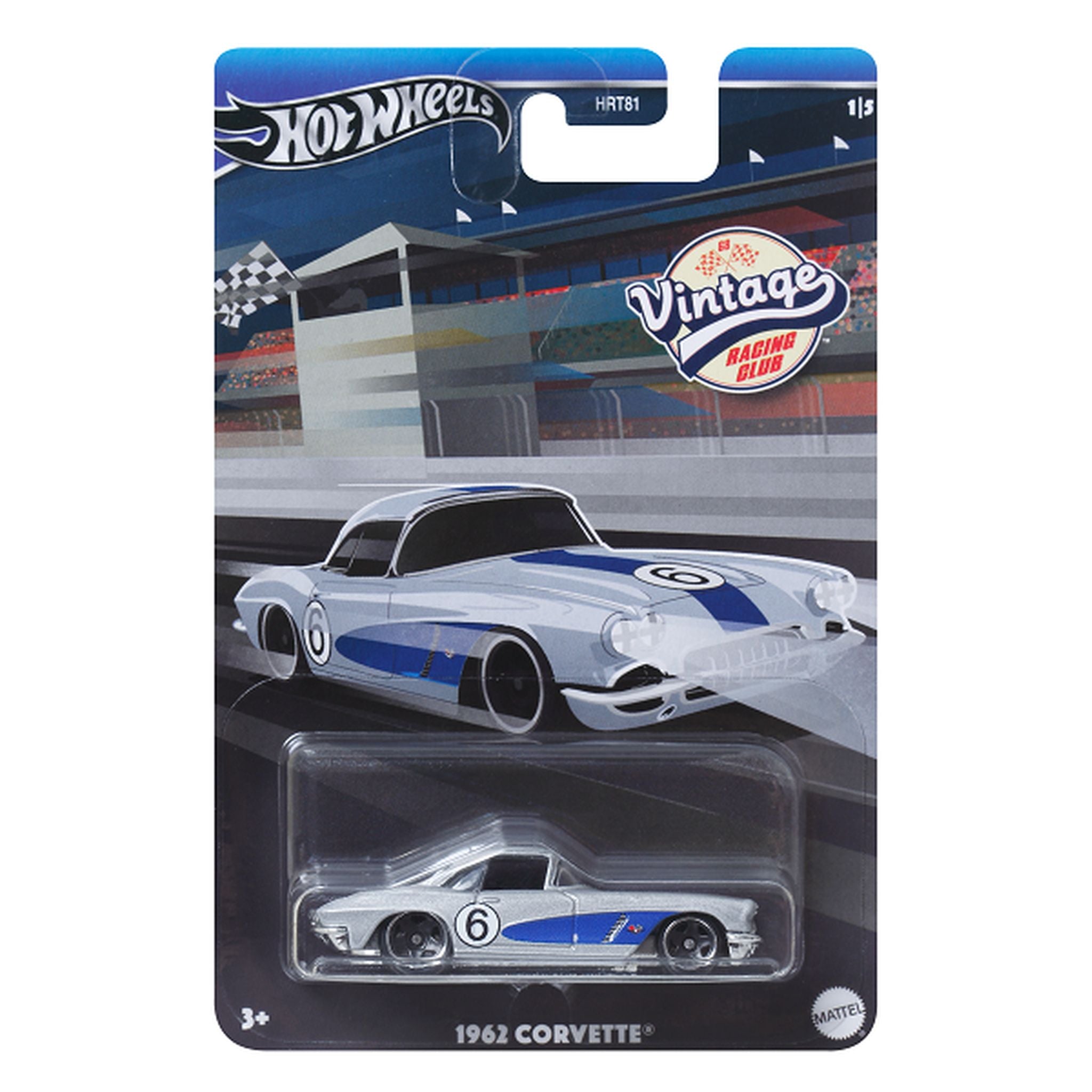1962 Hot Wheels Vintage Racing Club 1/64 Scale Die - Cast Corvette