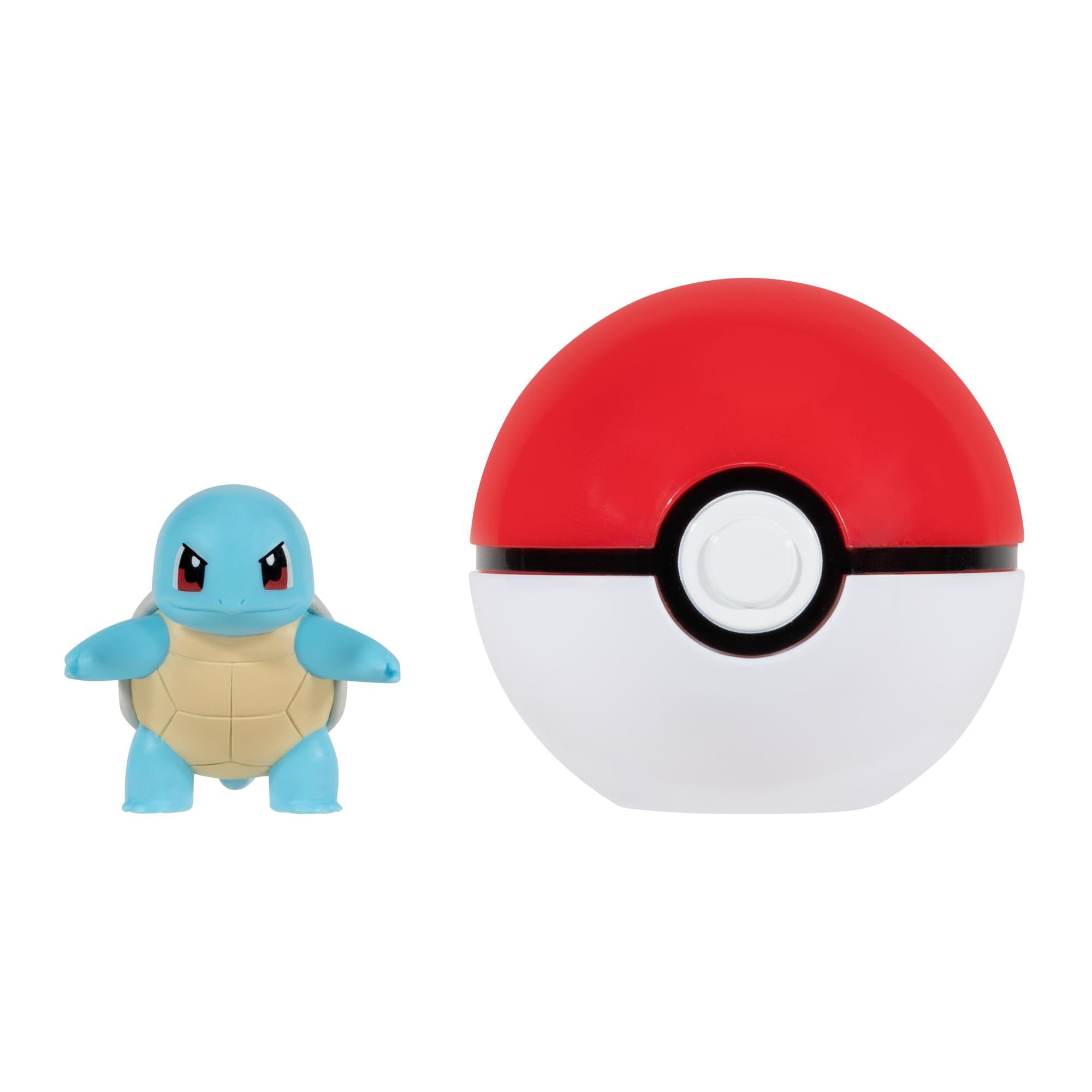 4-Piece Pokemon Clip N Go Squirtle Set with Poke Ball