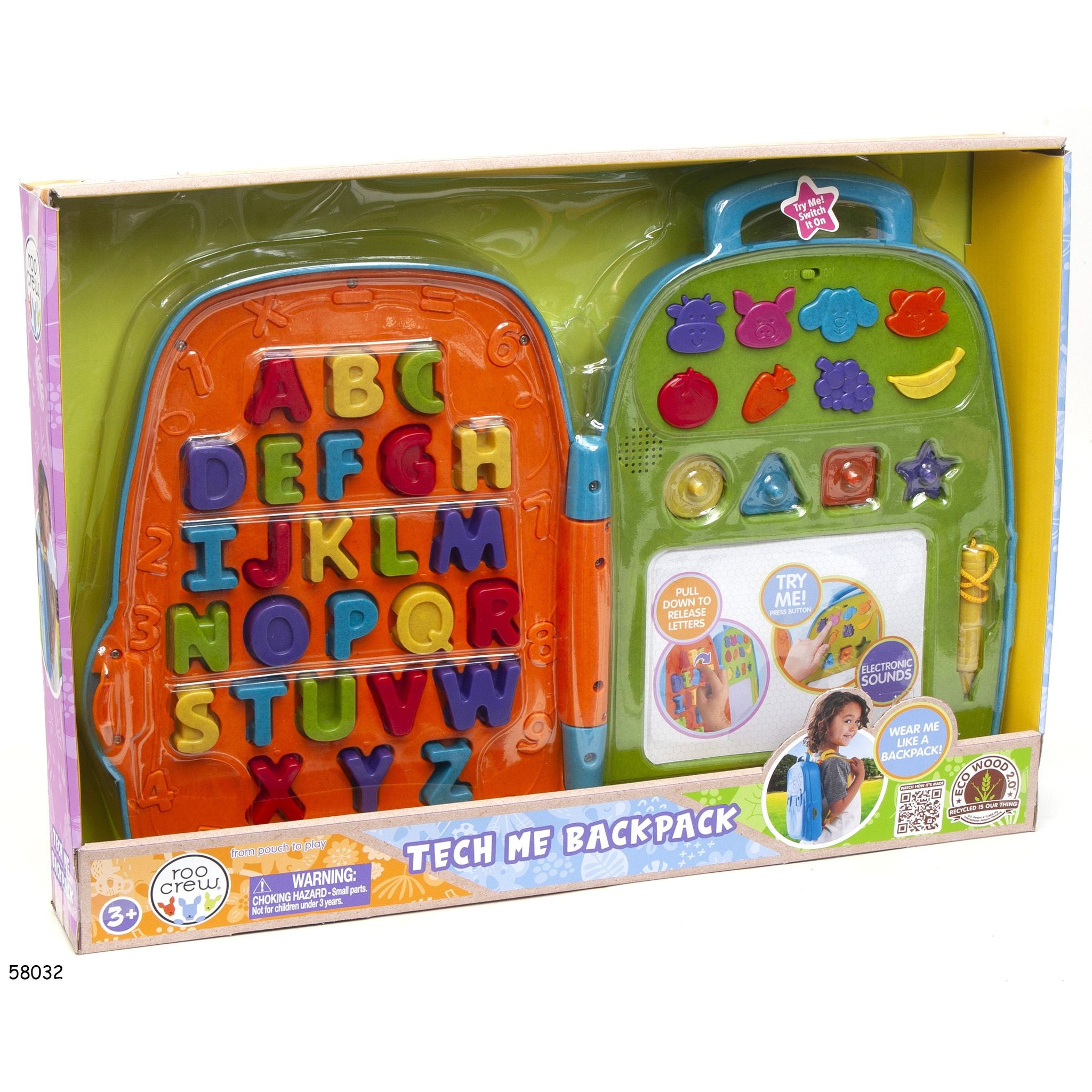 Hot Sale! Roo Crew Educational Tech Backpack for Kids' Early Learning