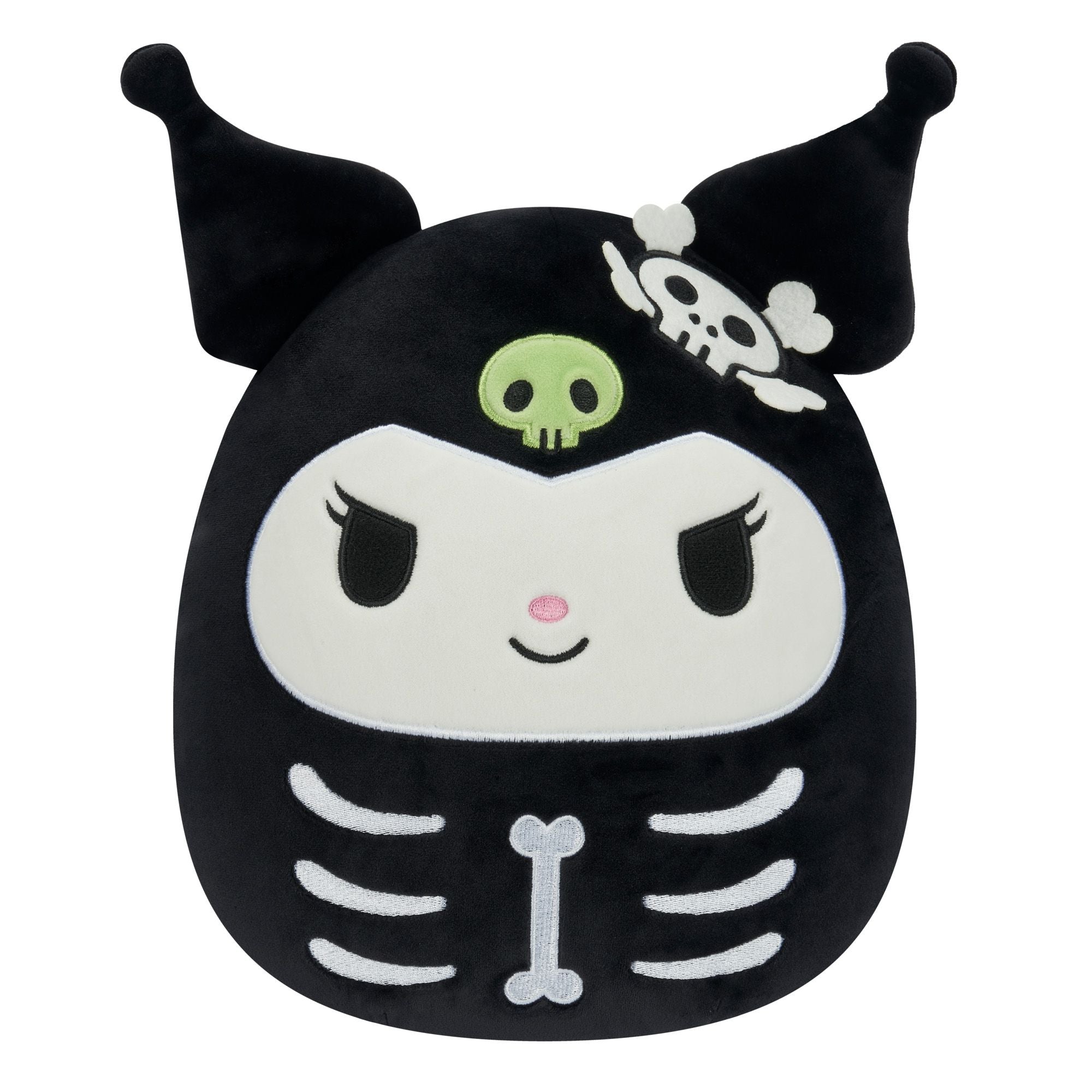 Limited Offer! 8-Inch Squishmallows Sanrio Halloween Kuromi Skeleton Plush Toy