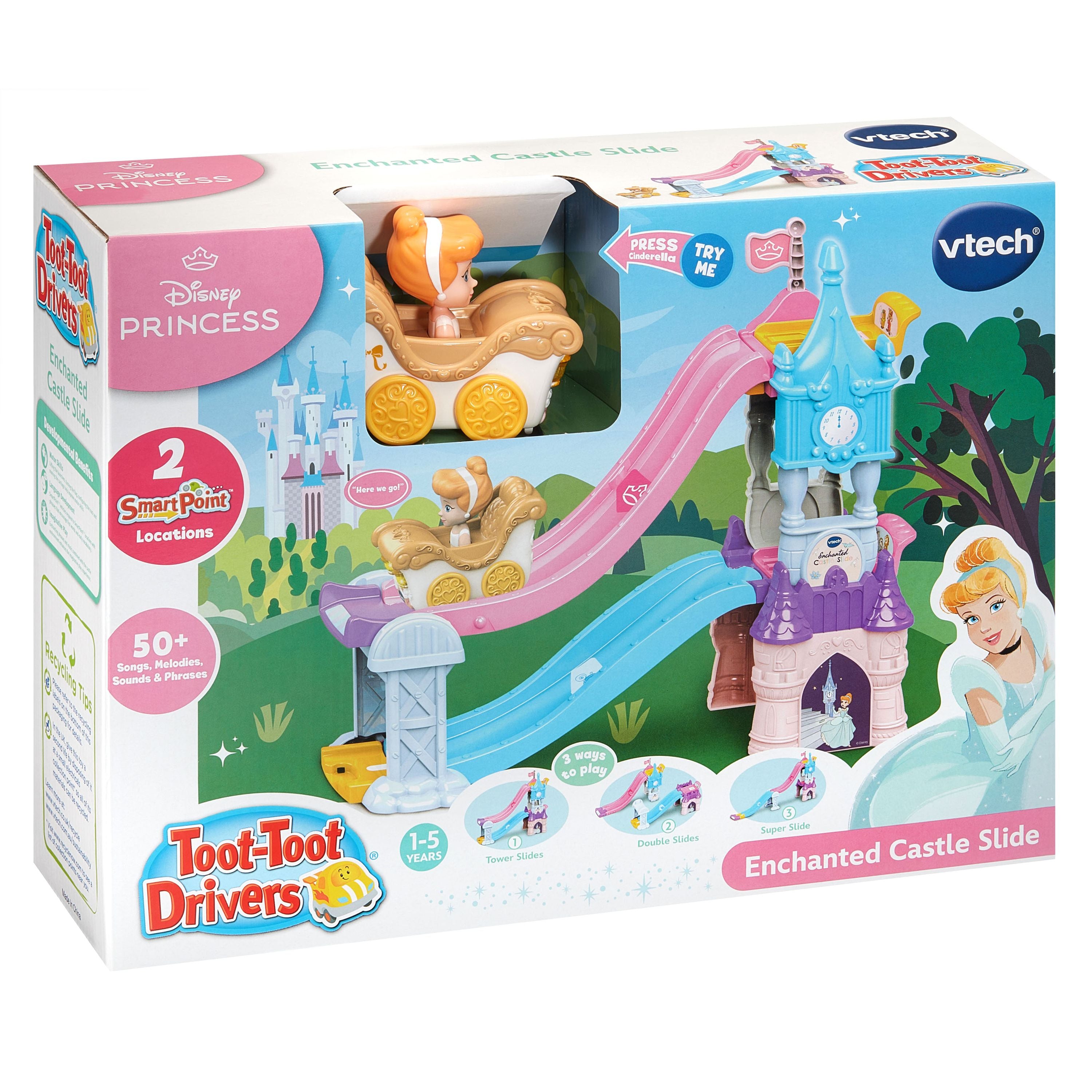 Hot! Vtech Toot-Toot Drivers Disney Princess Castle Playset for Kids Aged 1+