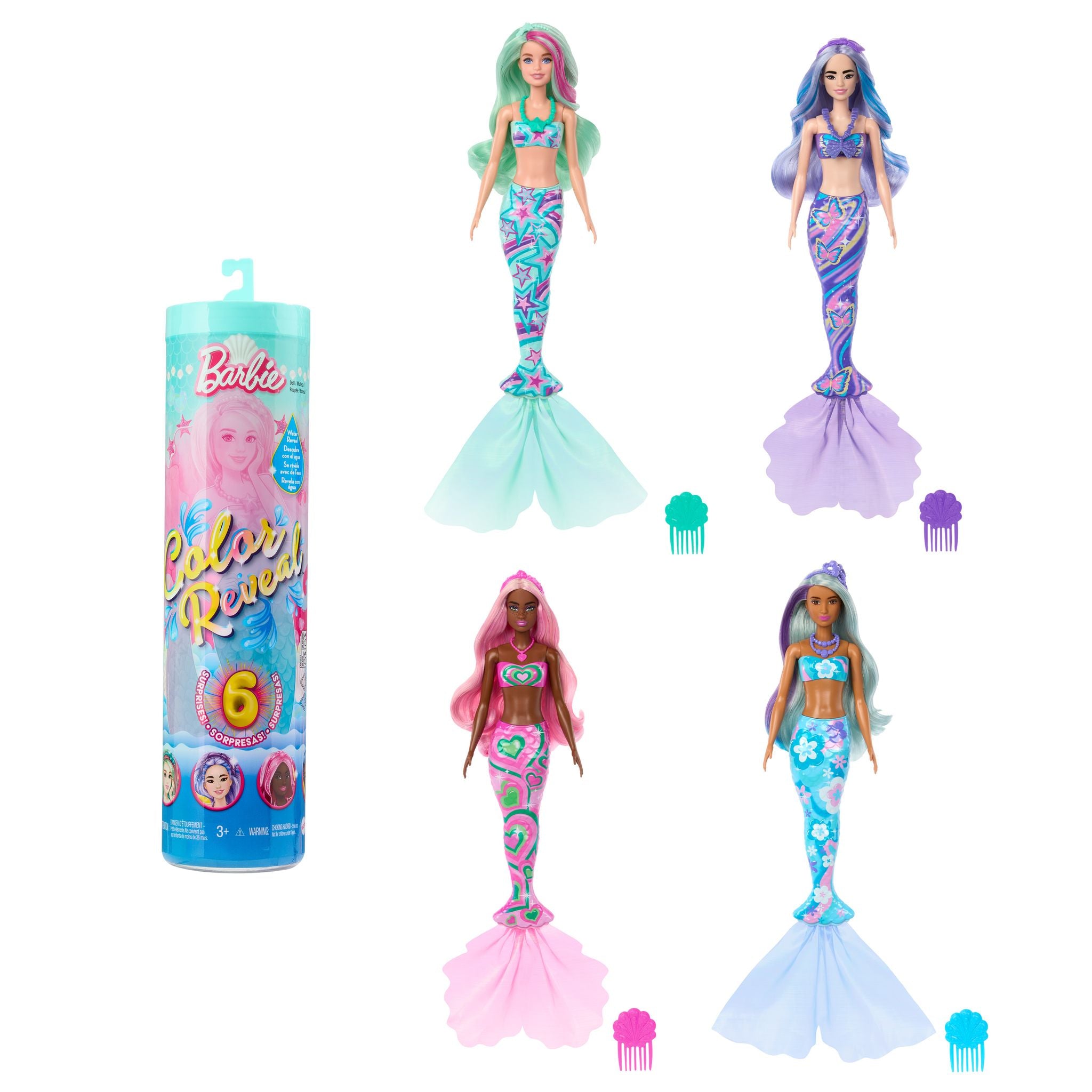Barbie Deep Sea Mermaids Colour Reveal Surprise Doll Series
