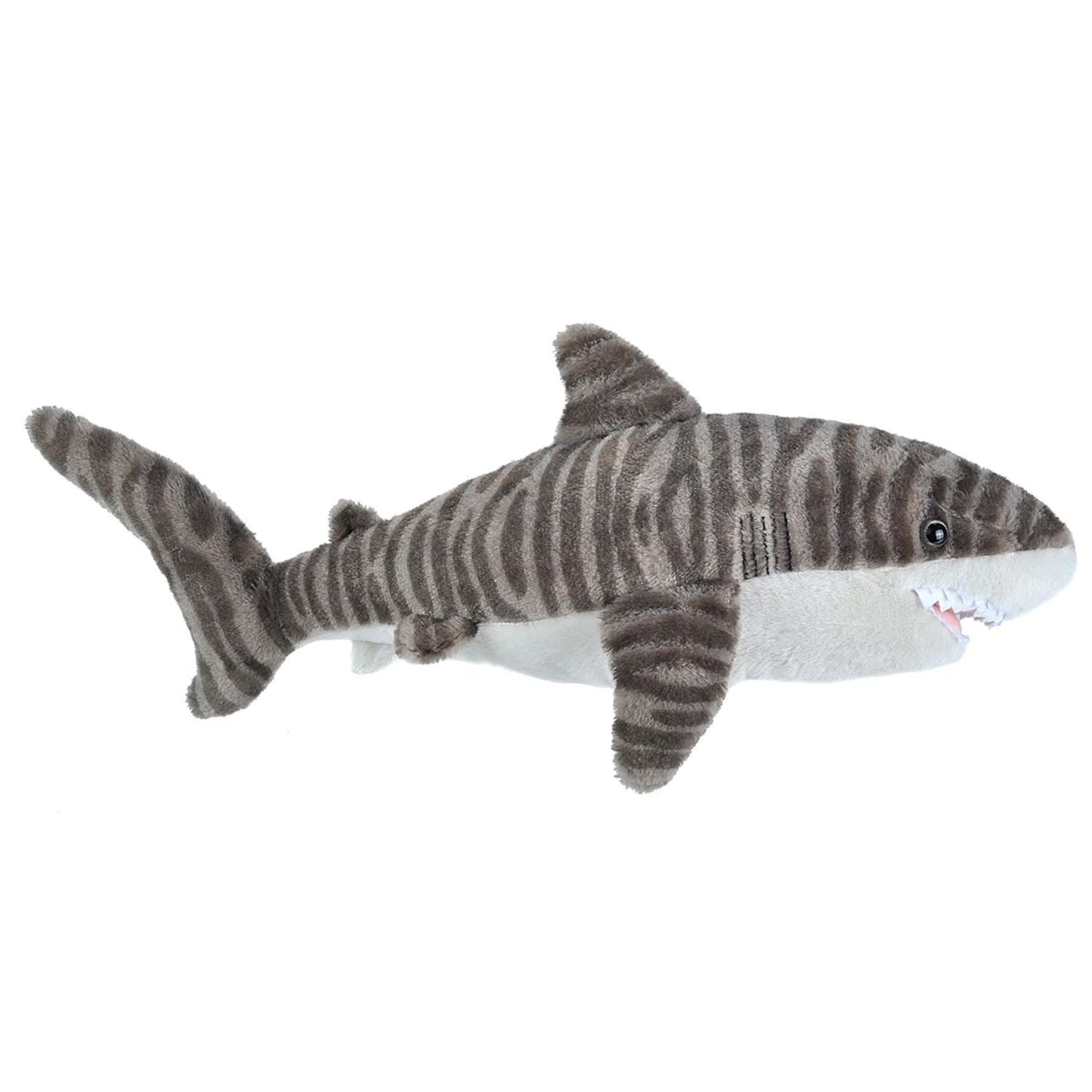 Wild Republic 15-Inch Cuddlekins Tiger Shark - Huggable & Eco-Friendly