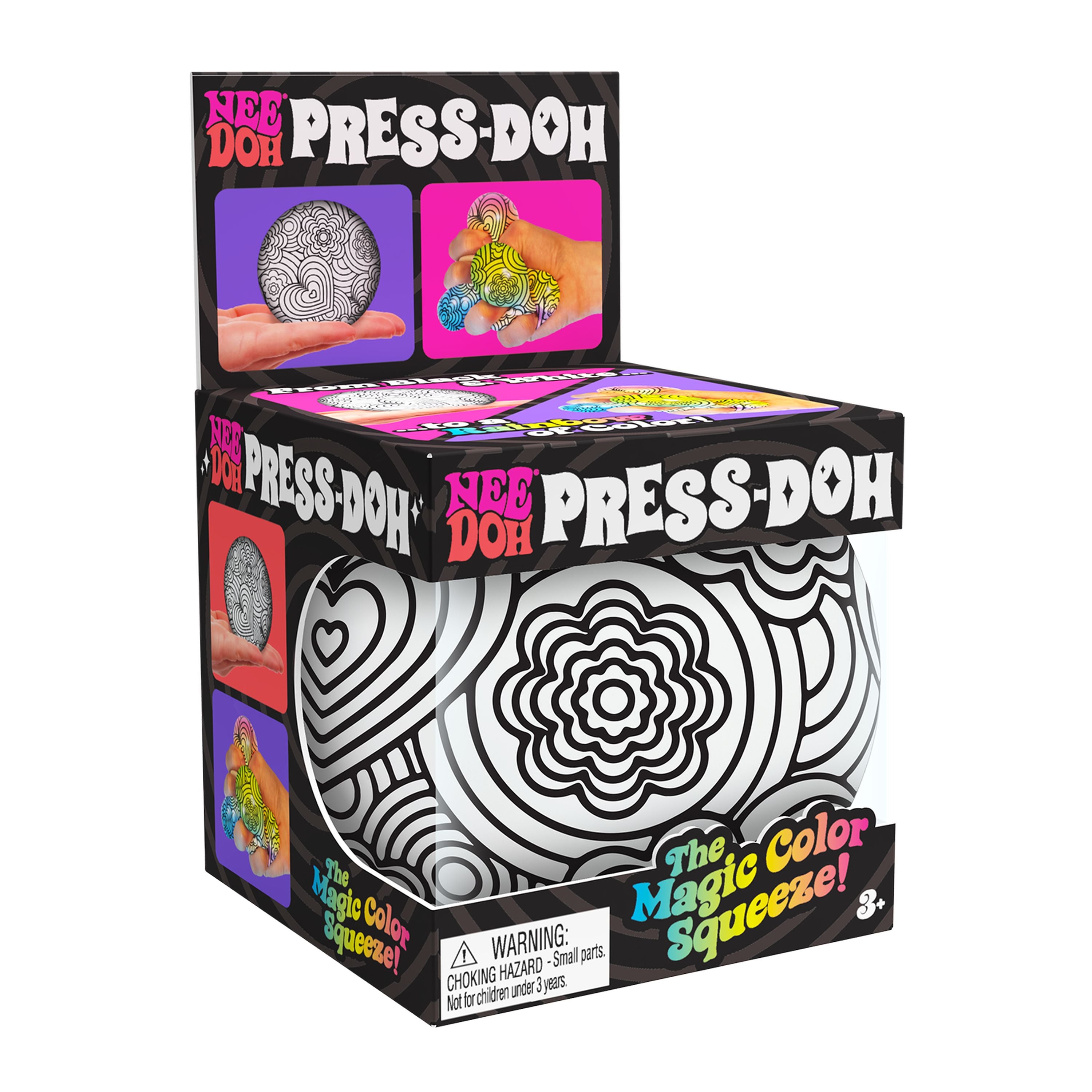 Schylling Nee Doh Press-Doh - Assorted Styles, Magic Color Squeeze!