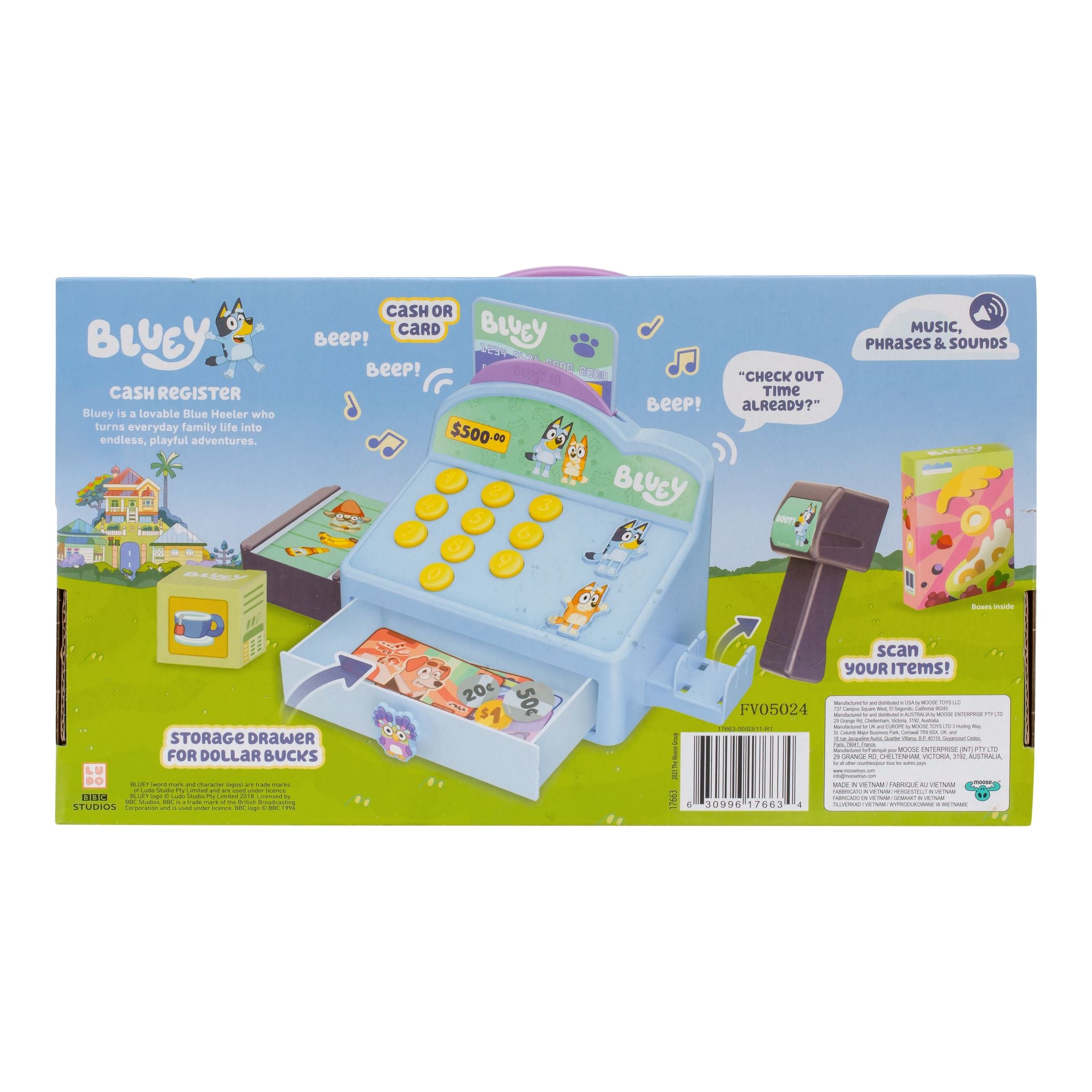 Bluey Season 11 Interactive Role - Play Cash Register for Kids