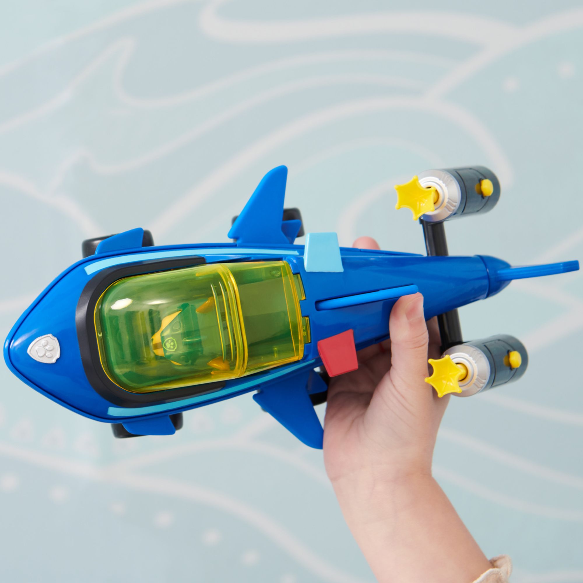 Hot Sale! PAW Patrol Aqua Themed Chase's Shark Rescue Vehicle Toy for Kids