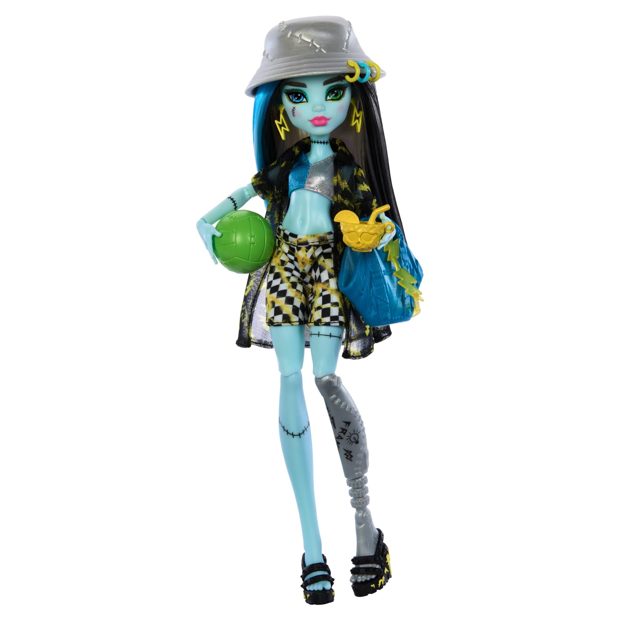 Hot Deal! Monster High Frankie Doll for Scare-Adise Island Vacation