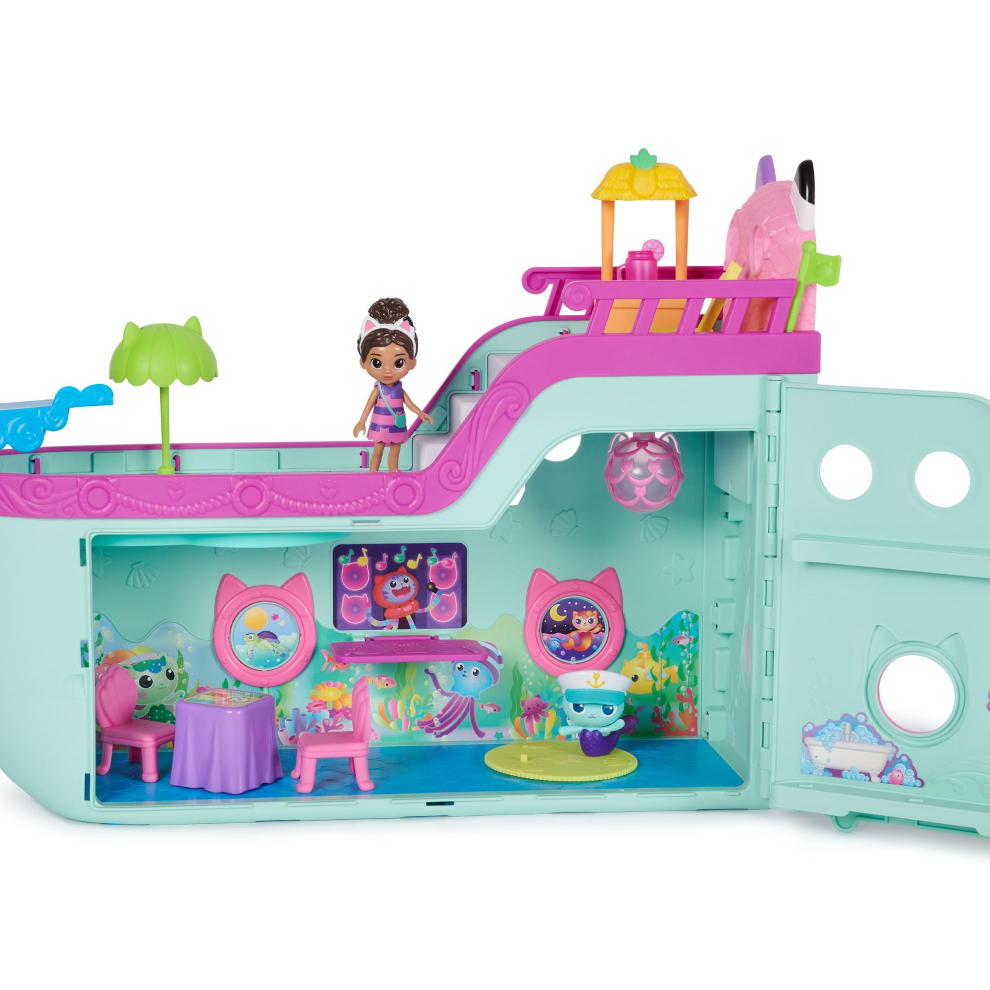 Hot Deal! DreamWorks Gabby's Dollhouse Gabby Cat Friend Ship Playset for Endless Pretend Adventures