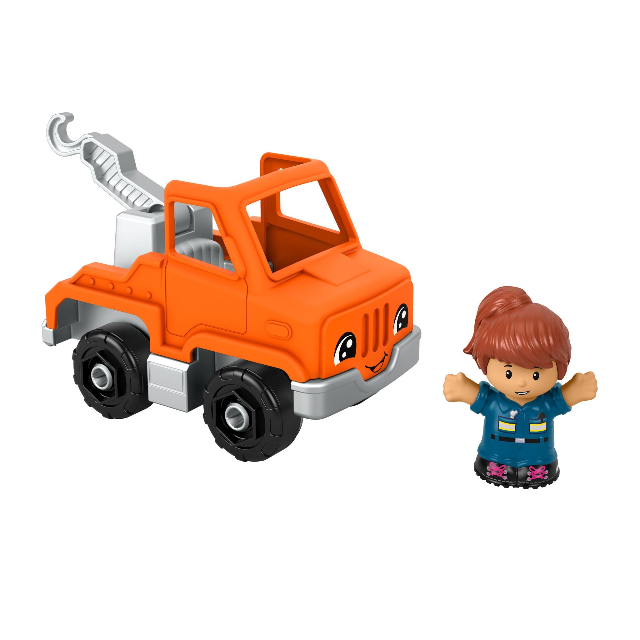 Fisher-Price Little People Push - Along Tow Truck: Fun for Toddlers!