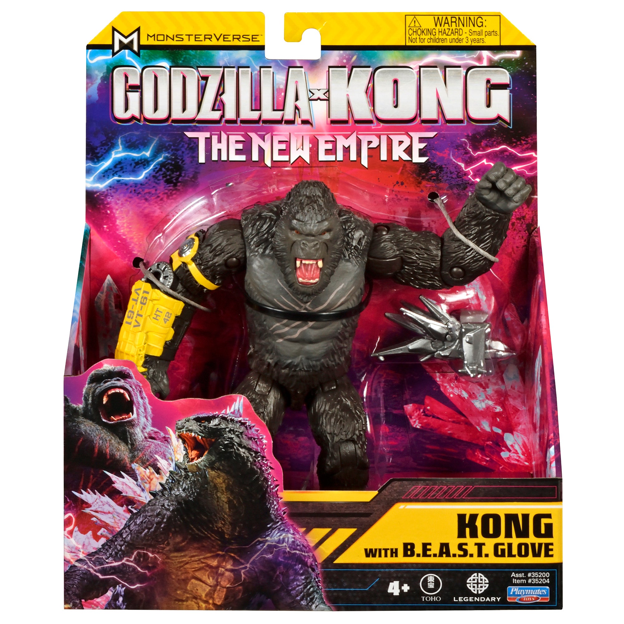 Exclusive Sale! 6-Inch Godzilla x Kong: The New Empire Action Figure - Kong with B.E.A.S.T Glove