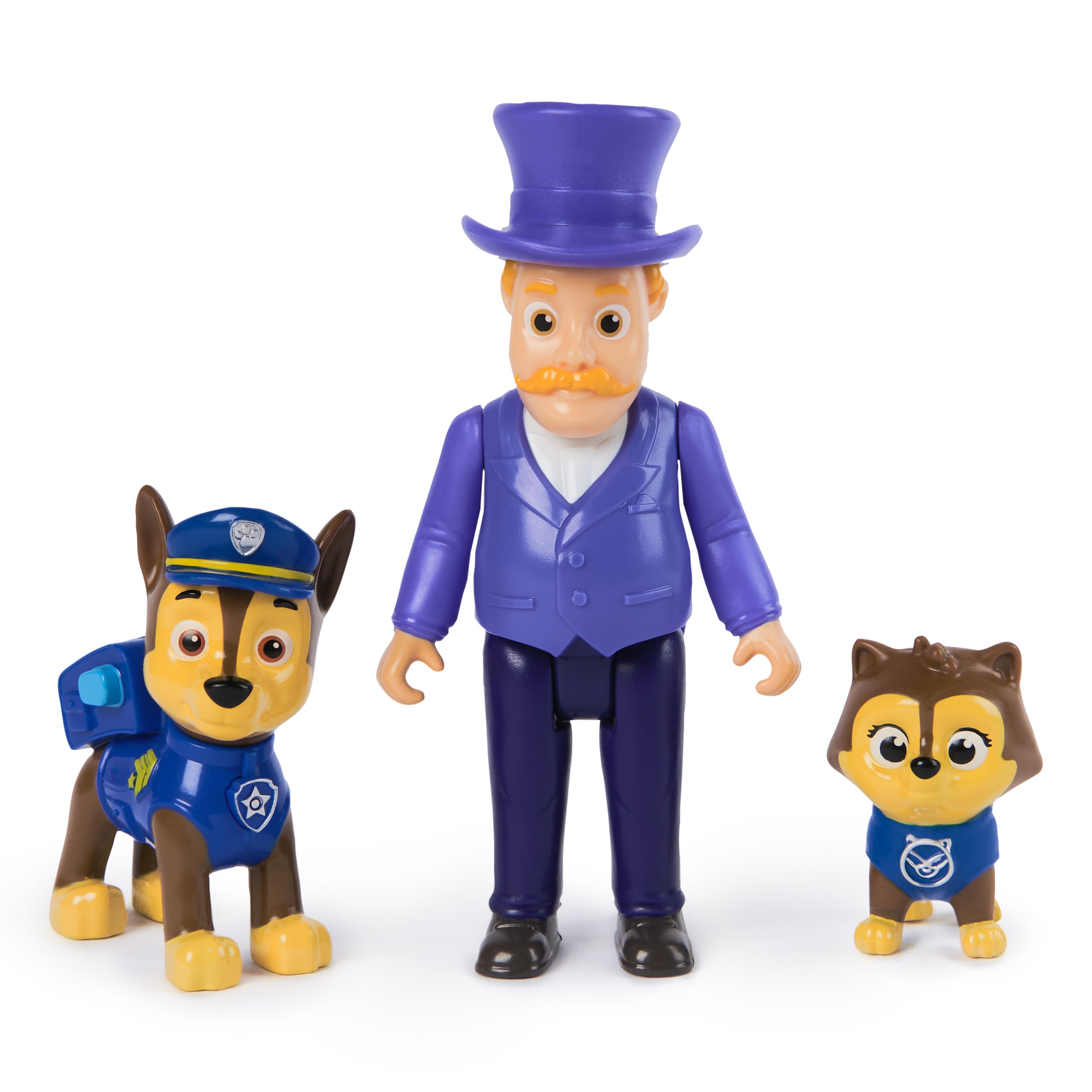 Hot Sale! PAW Patrol Action Figures: Chase, Mayor Humdinger & Cat Chase for Kids' Imaginative Play