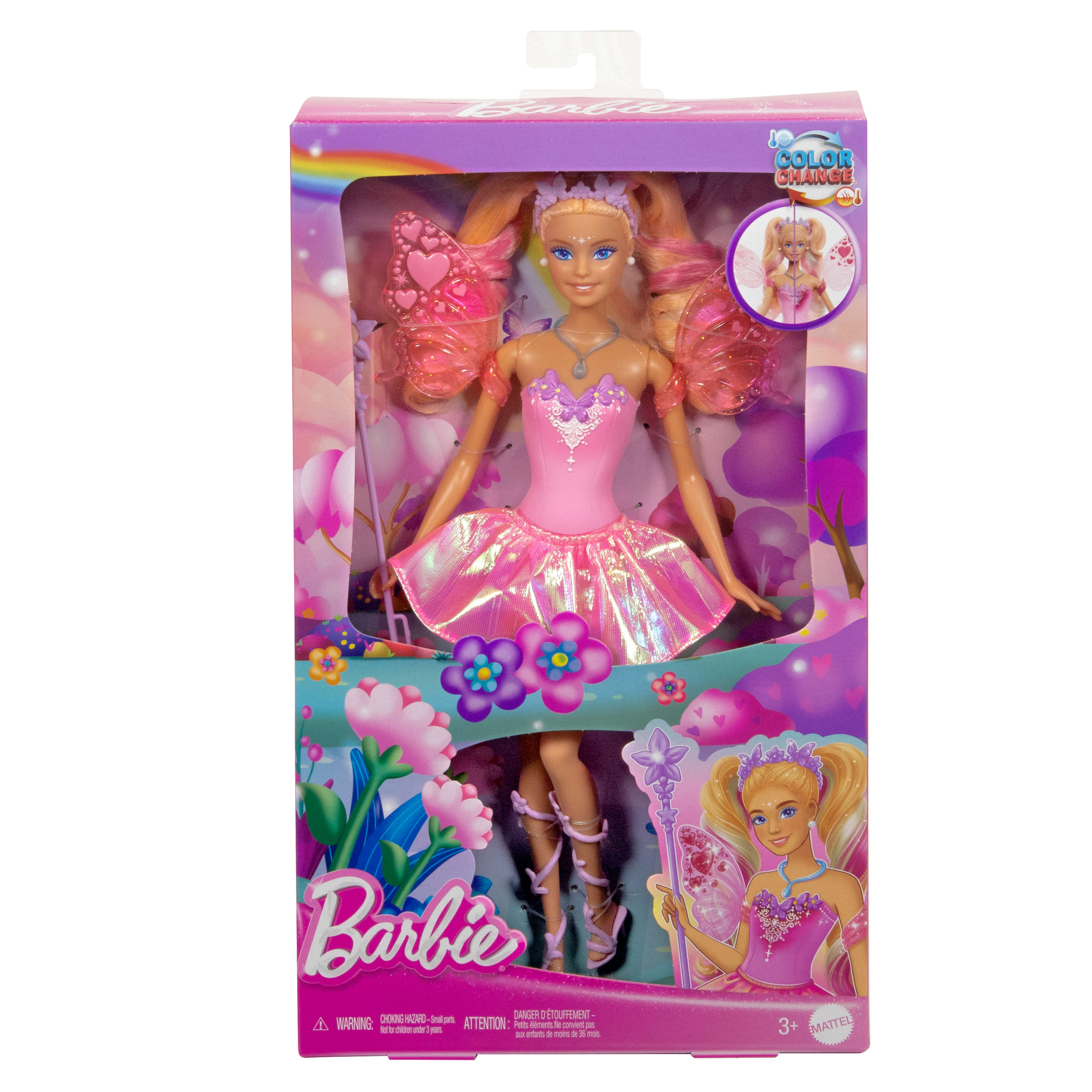Hot! Barbie Colour - Changing Fantasy Fairy Doll