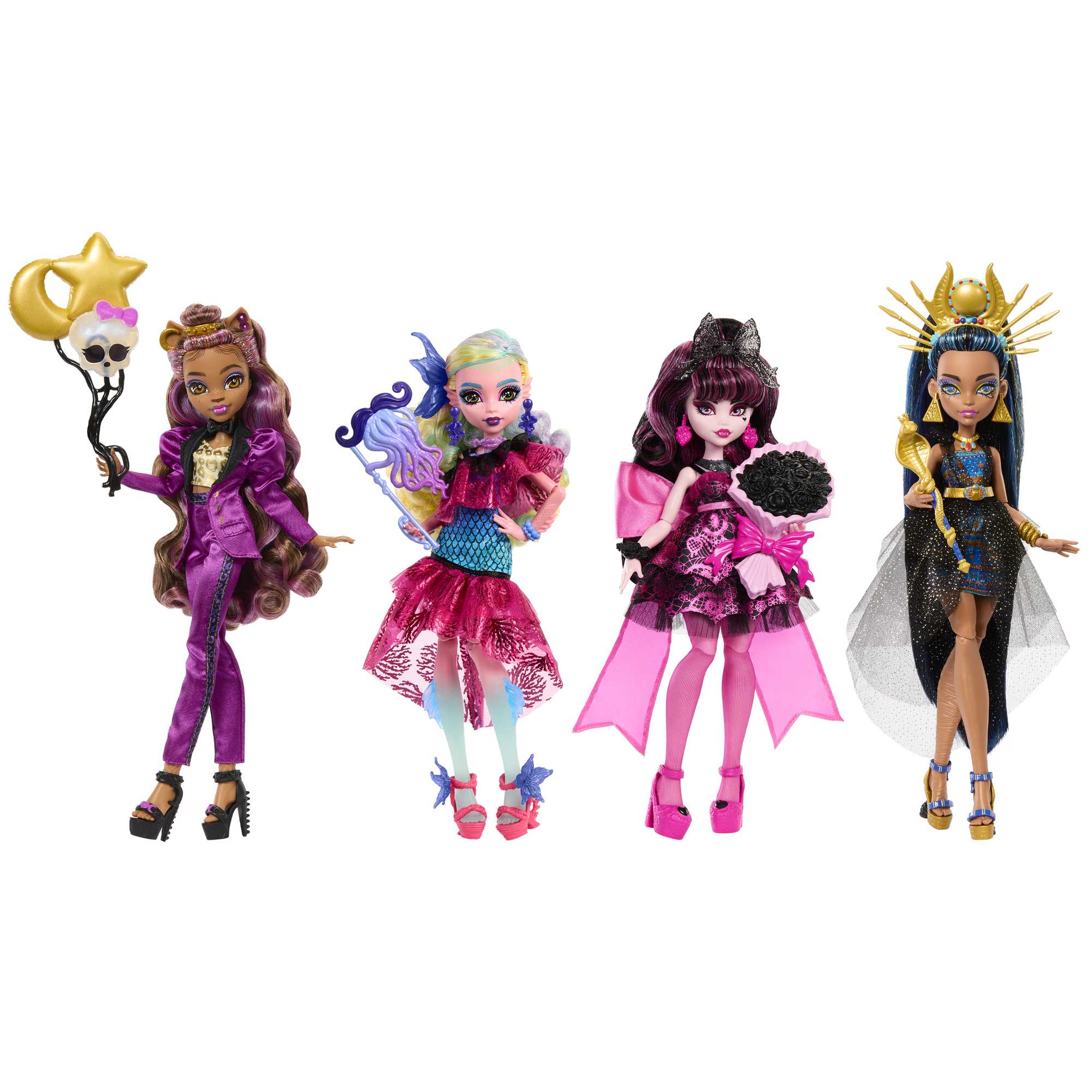 Monster High Monster Ball Articulated Doll - Cleo De Nile with Party Accessories