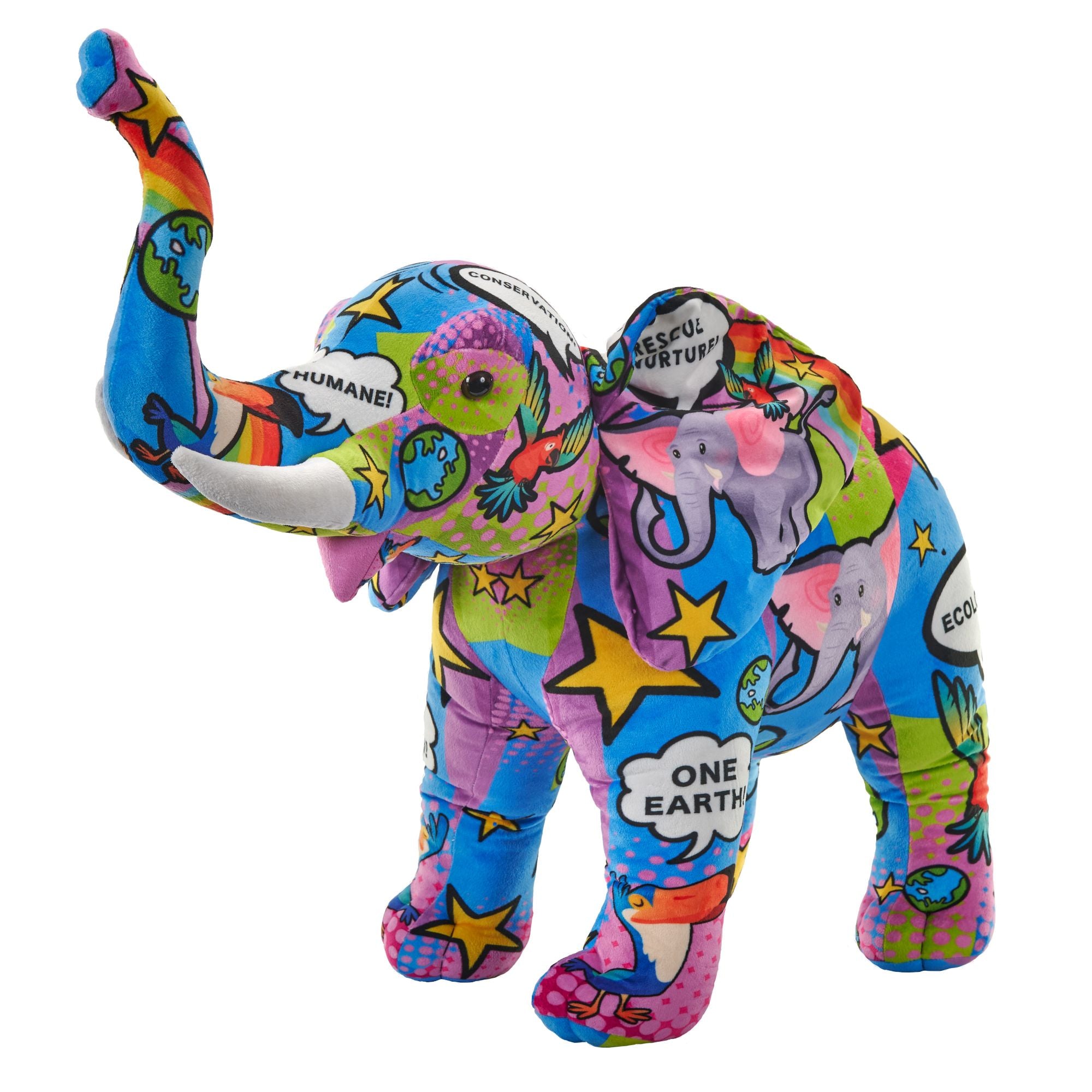 Wild Republic 30 - Inch Jumbo African Elephant Stuffed Animal, Eco - Friendly and Washable