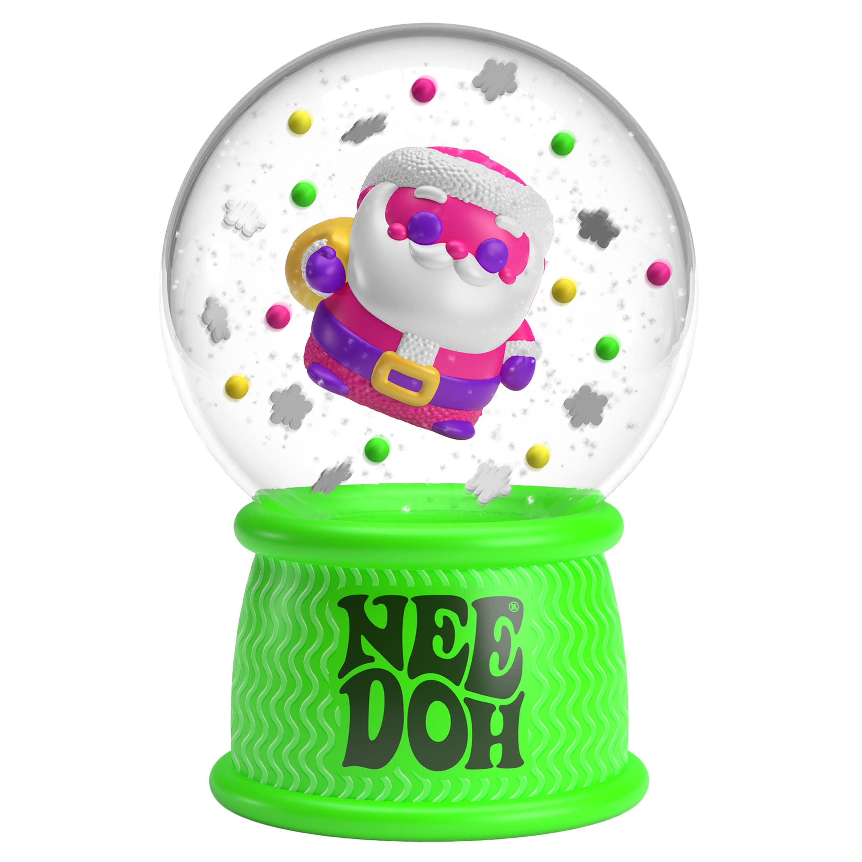 Hot Sale! Assorted Styles of NeeDoh Squish N Snow Globe for Sensory Fun