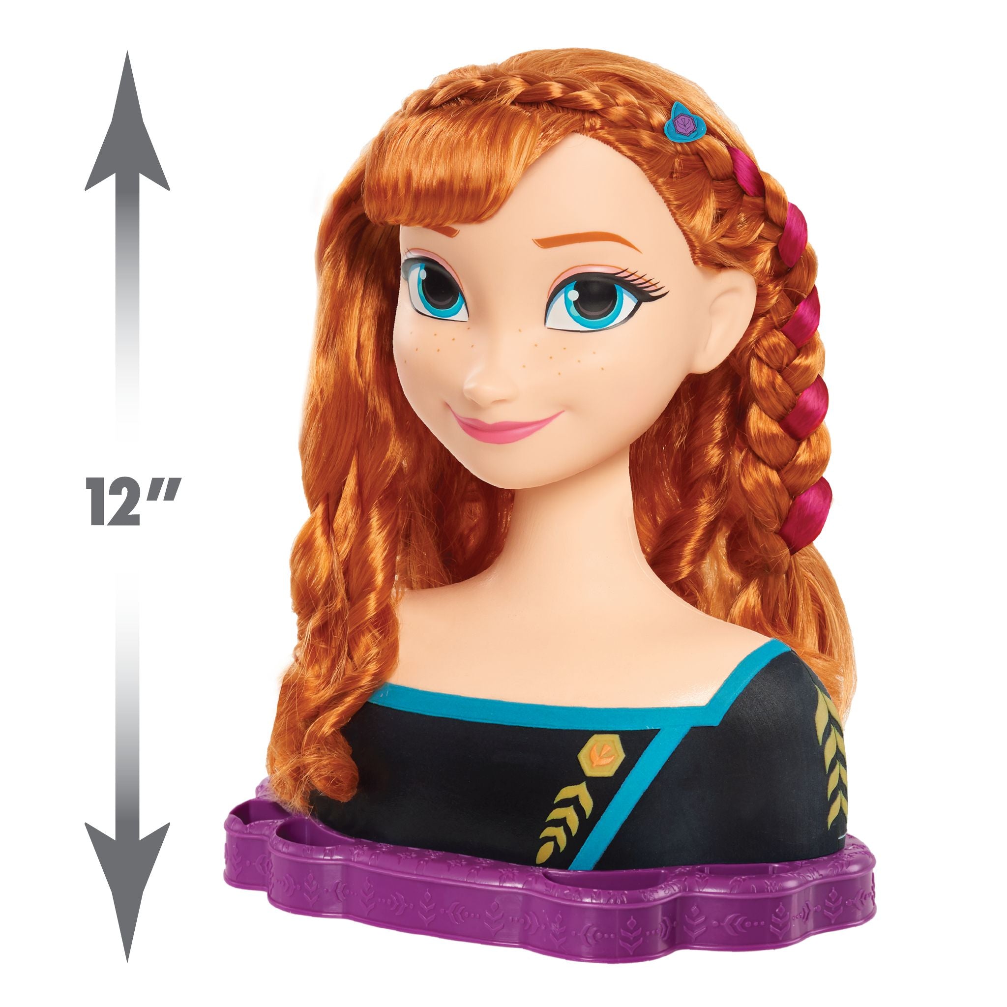 Hot Deal! Disney Frozen 2 Deluxe Queen Anna Styling Head Toy for Kids 3+