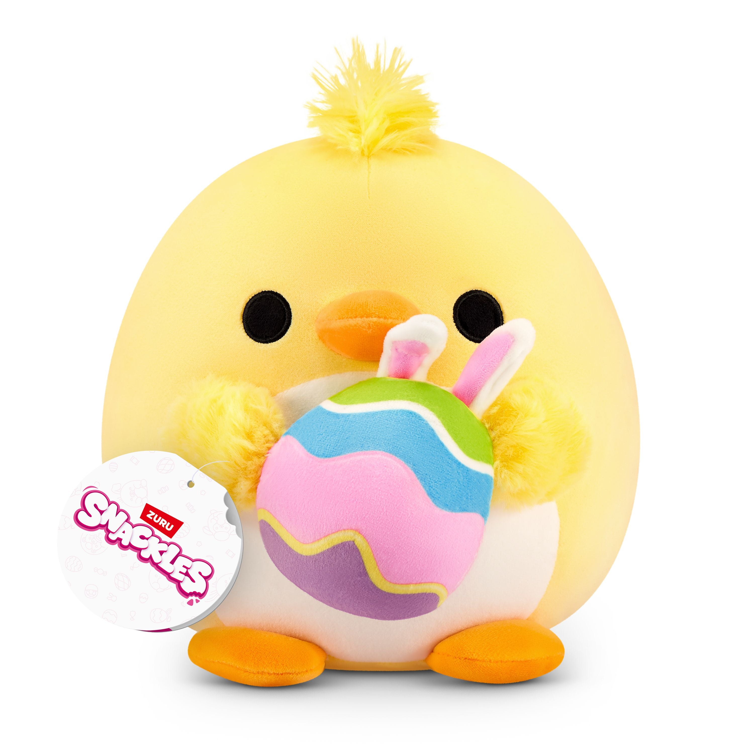 ZURU 8-Inch Easter Snackles Plush - Ash Chick (Limited Edition)