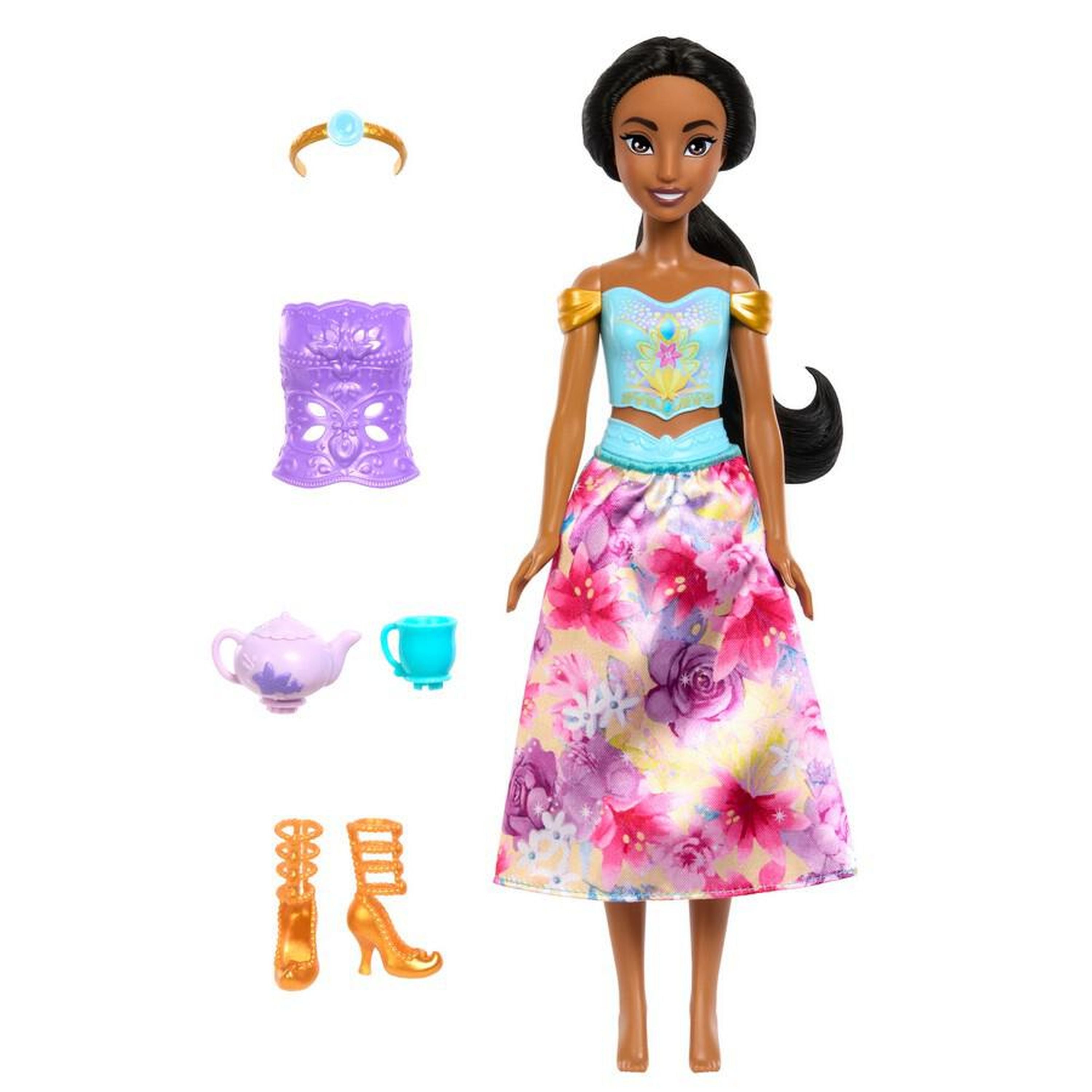 Hot! Disney Princess Jasmine Spin & Reveal Doll