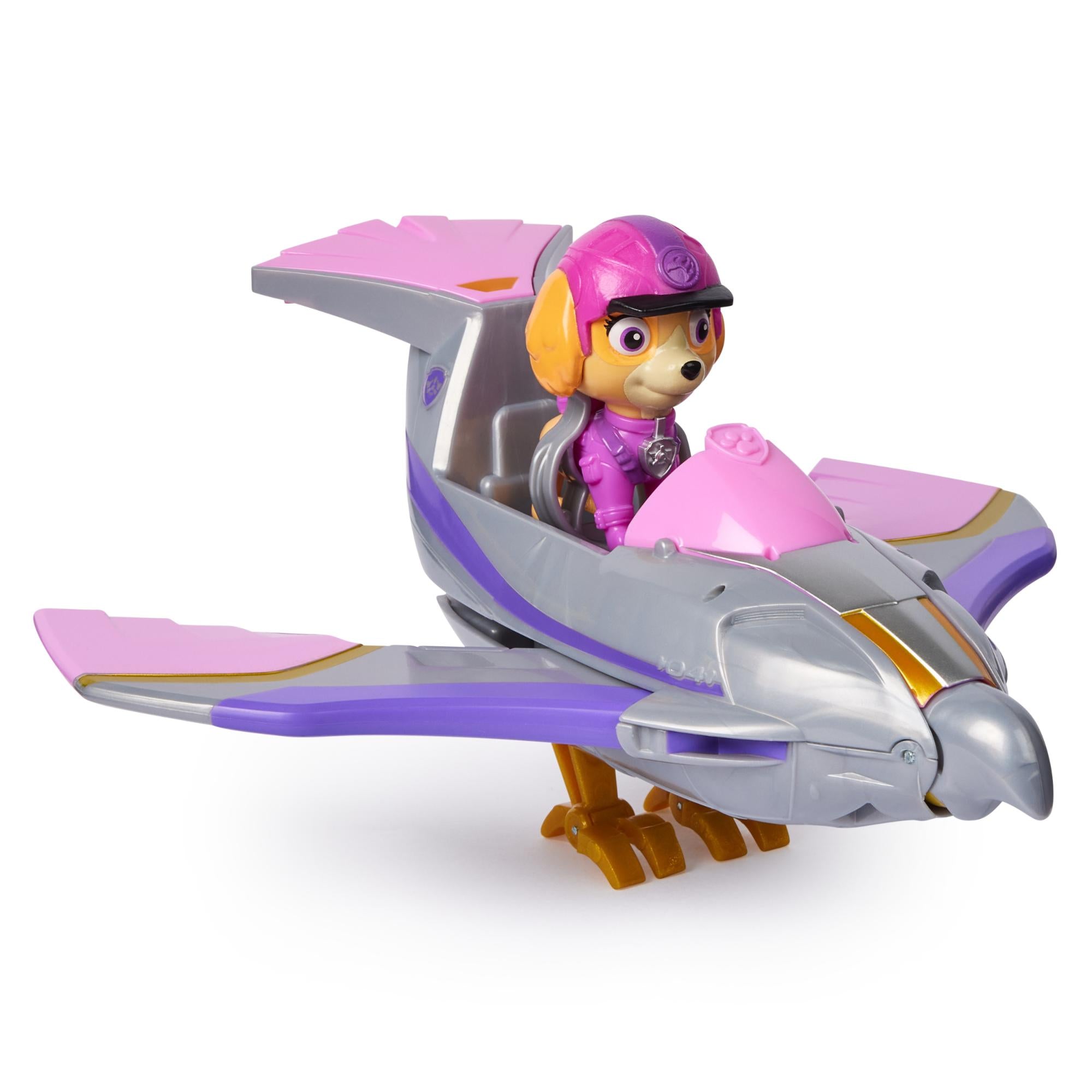 PAW Patrol Jungle Pups - Skye's Transformable Falcon Jet Vehicle Toy