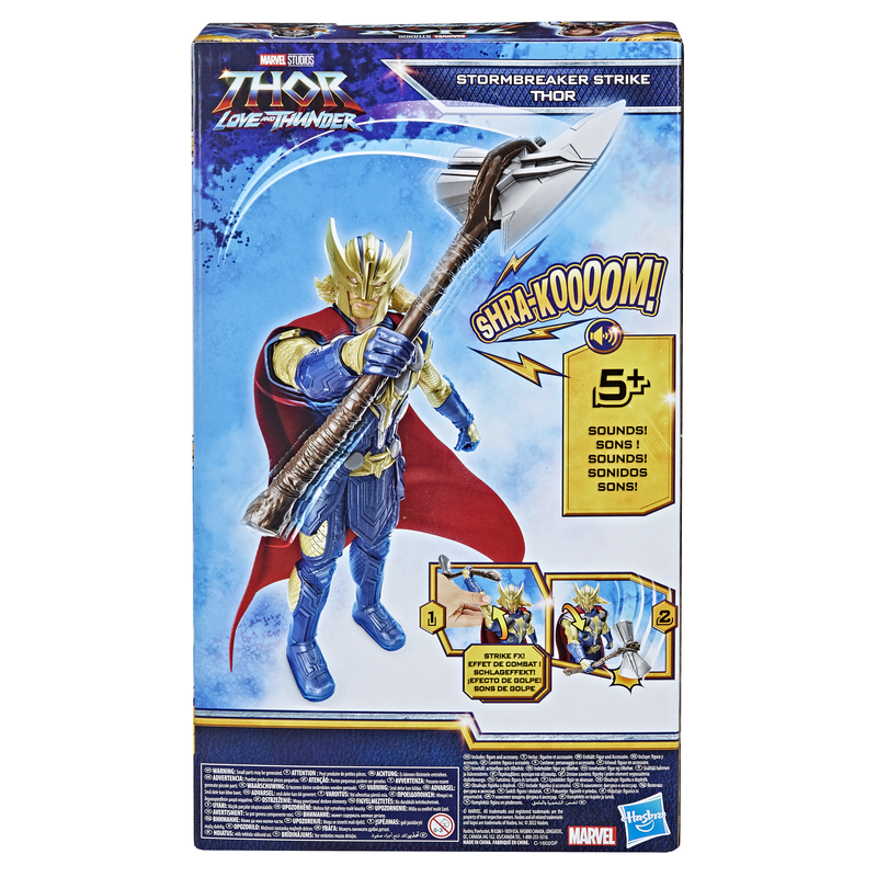 Hot! Marvel Thor: Love And Thunder Stormbreaker Strike Electronic Action Figure for Kids