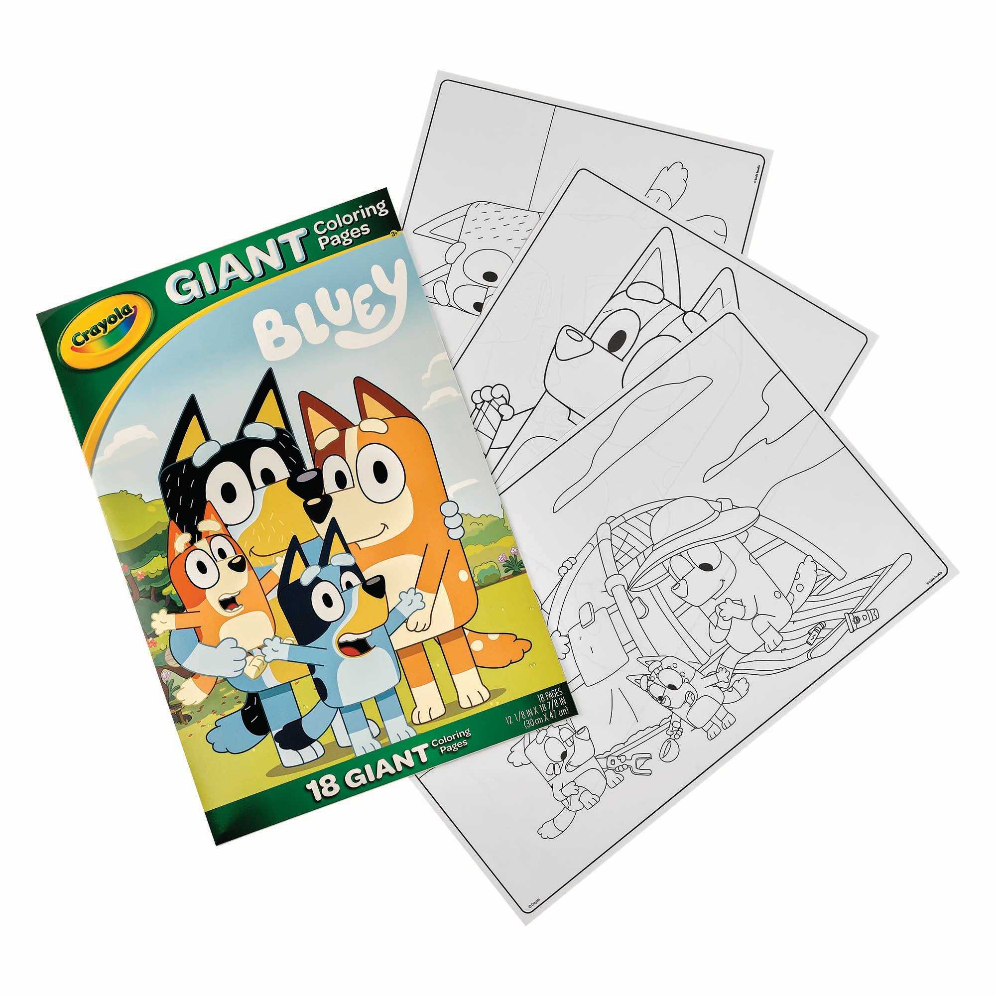 Crayola Bluey Giant Colouring Pages - Ideal for Gifting